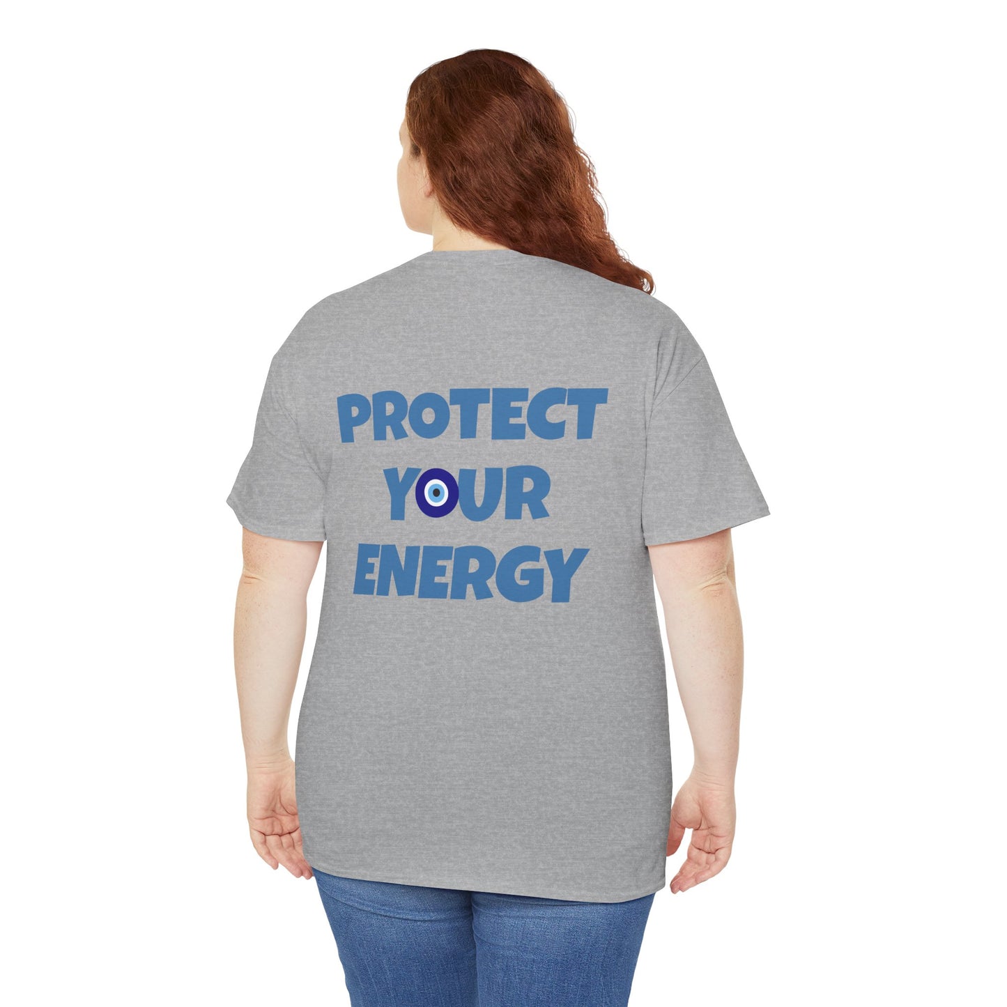 Evil Eye Graphic Tee – Unisex Casual Cotton T-Shirt | Protect Your Energy Shirt, Positive Vibes Apparel, Spiritual Gift - Wolf Aura Co