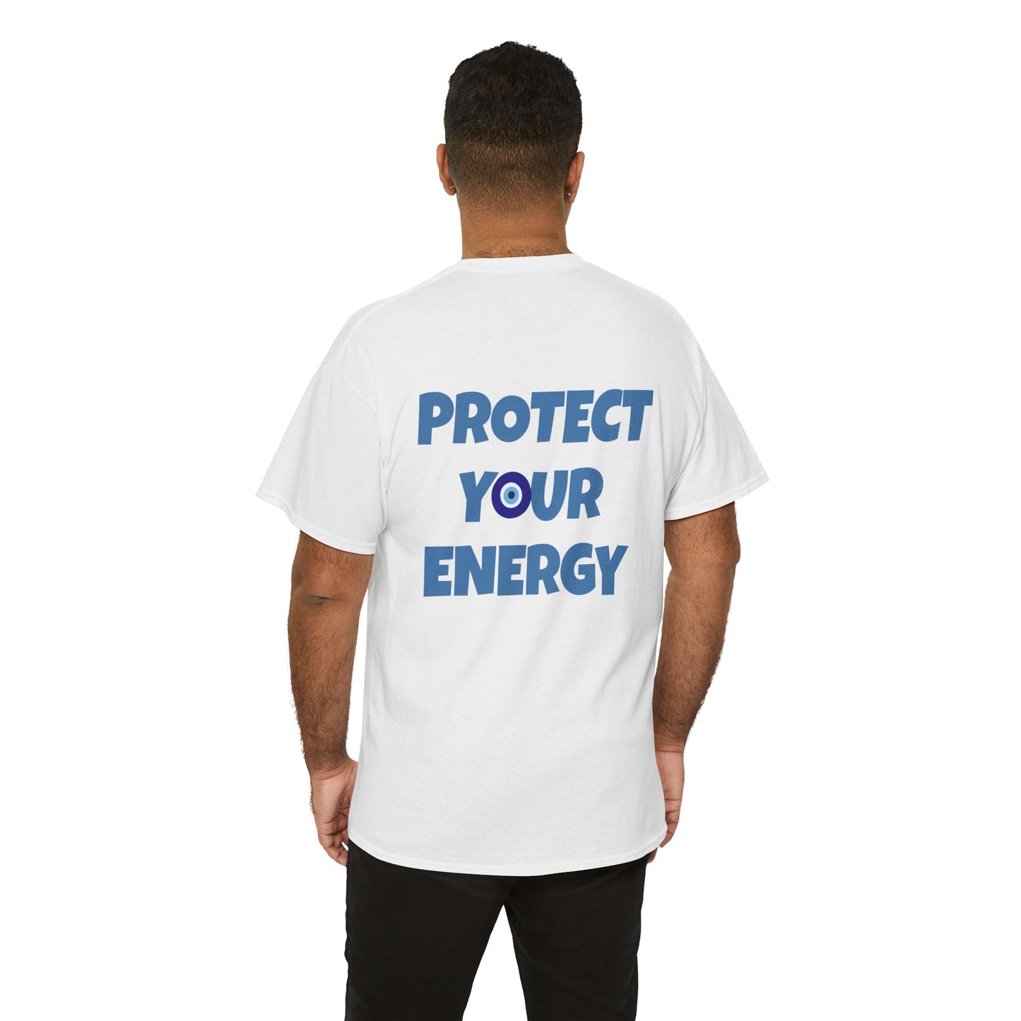 Evil Eye Graphic Tee – Unisex Casual Cotton T-Shirt | Protect Your Energy Shirt, Positive Vibes Apparel, Spiritual Gift - Wolf Aura Co