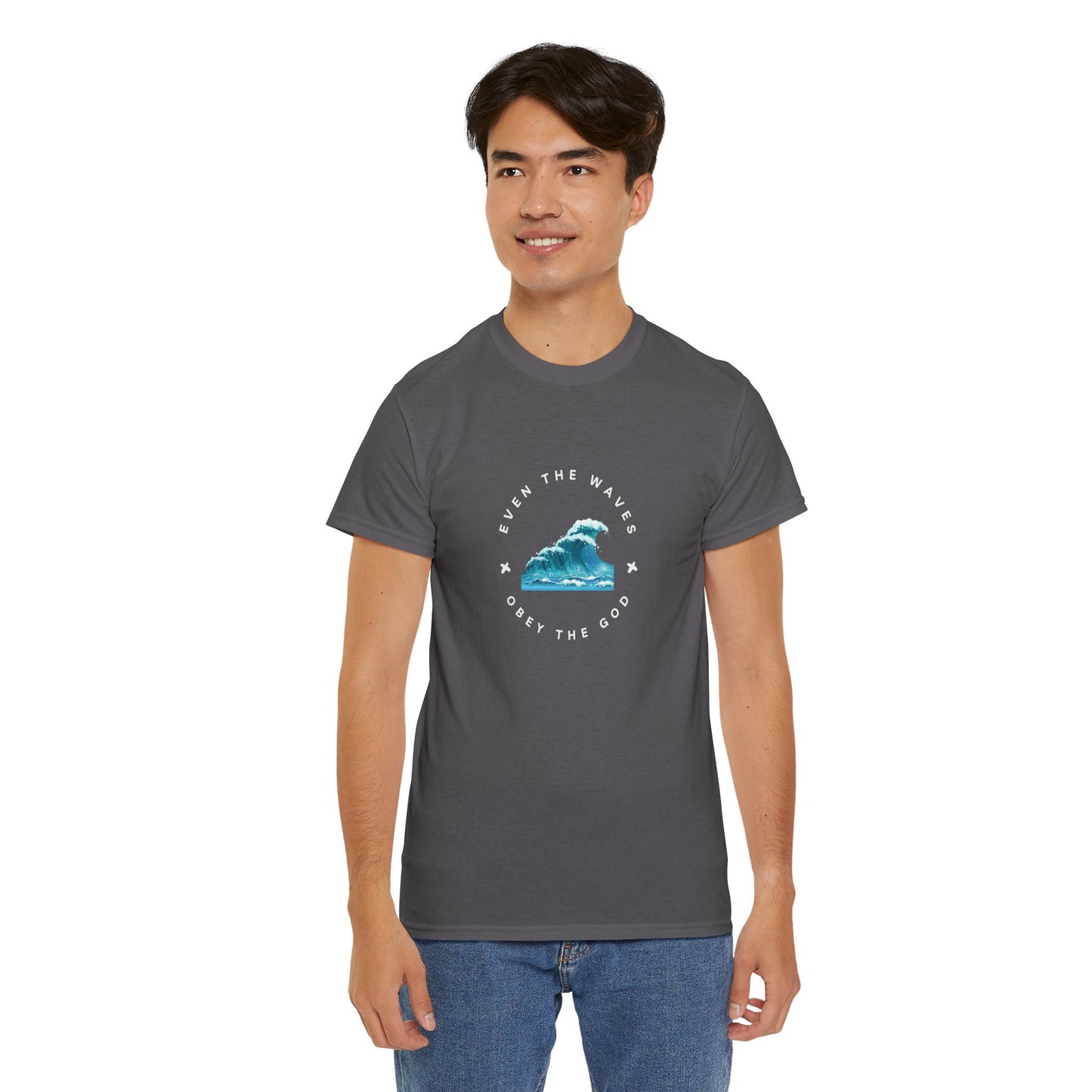 Wave Unisex Tee – Casual Cotton T-Shirt for Everyday Comfort - Wolf Aura Co