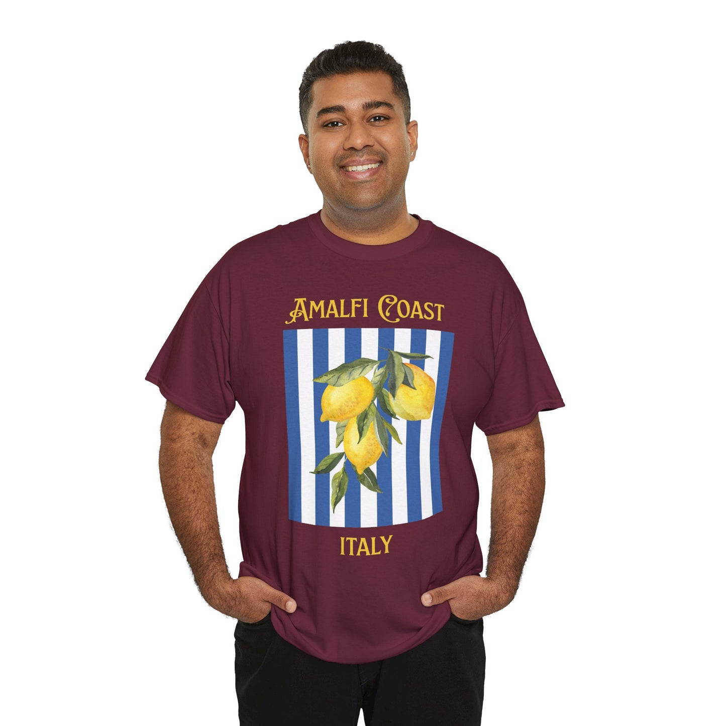 Unisex Amalfi Coast T-Shirt – Casual Coastal Graphic Tee - Wolf Aura Co