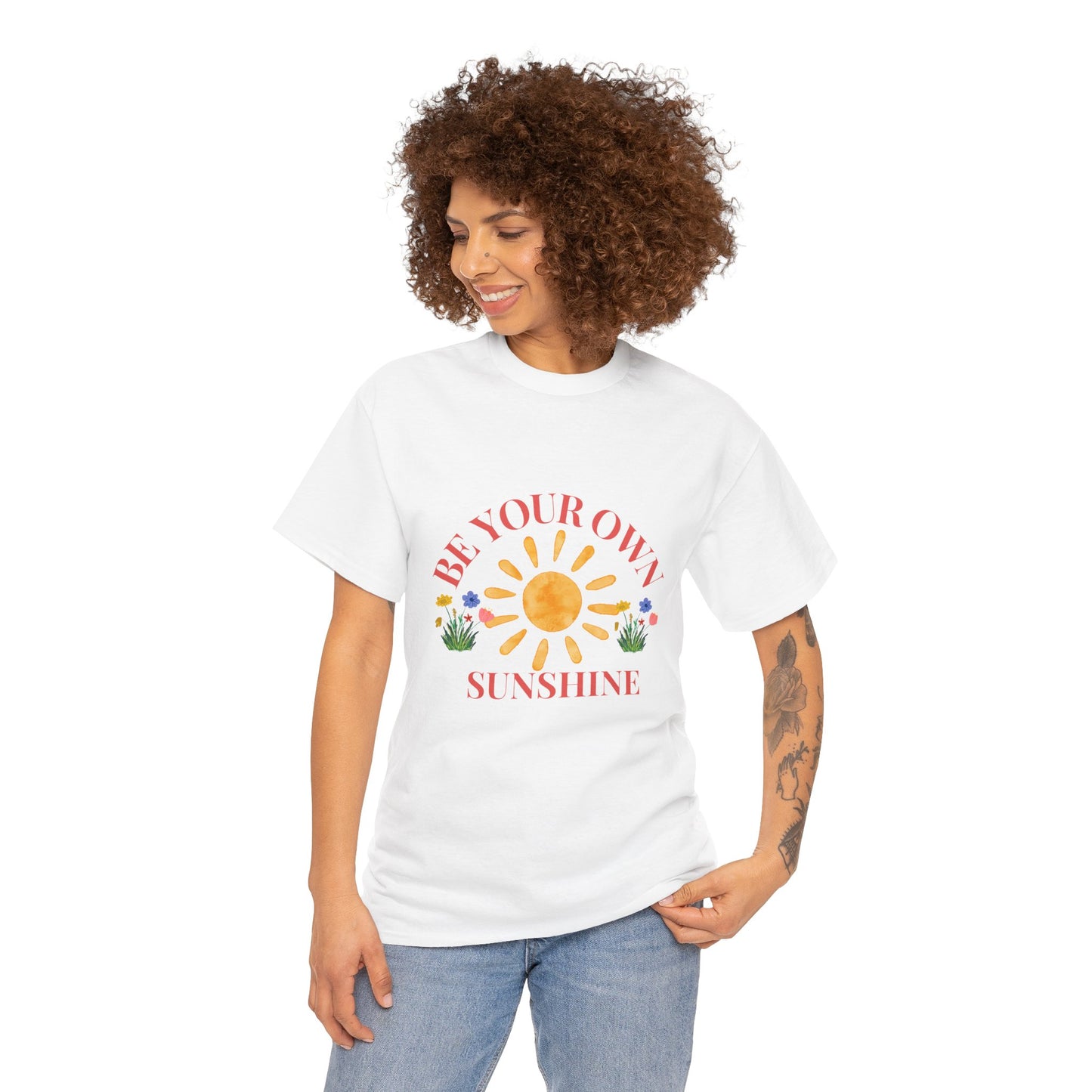 Be Your Own Sunshine Unisex Cotton Tee – Casual Daily Wear