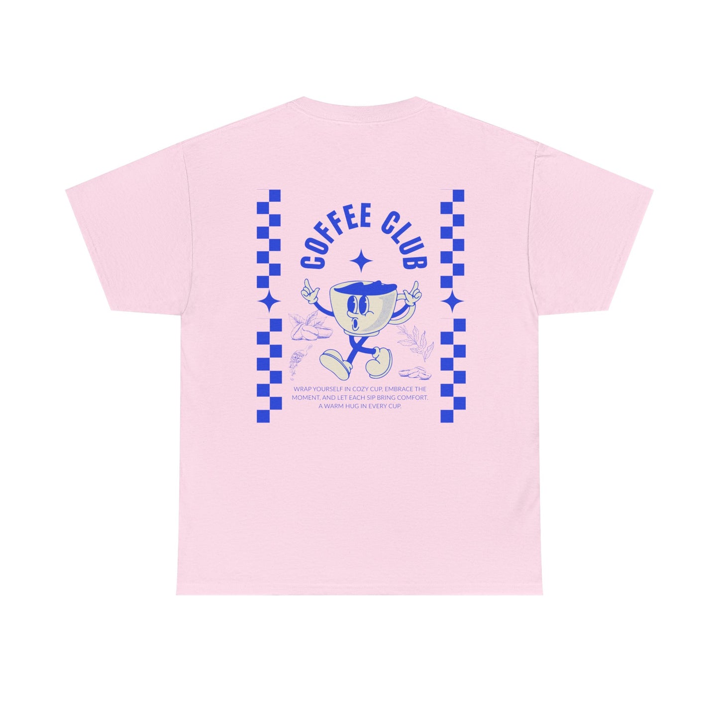 Coffee Club Cotton T-Shirt – Casual Graphic Tee, Coffee Lover Gift, Everyday Comfort - Wolf Aura Co