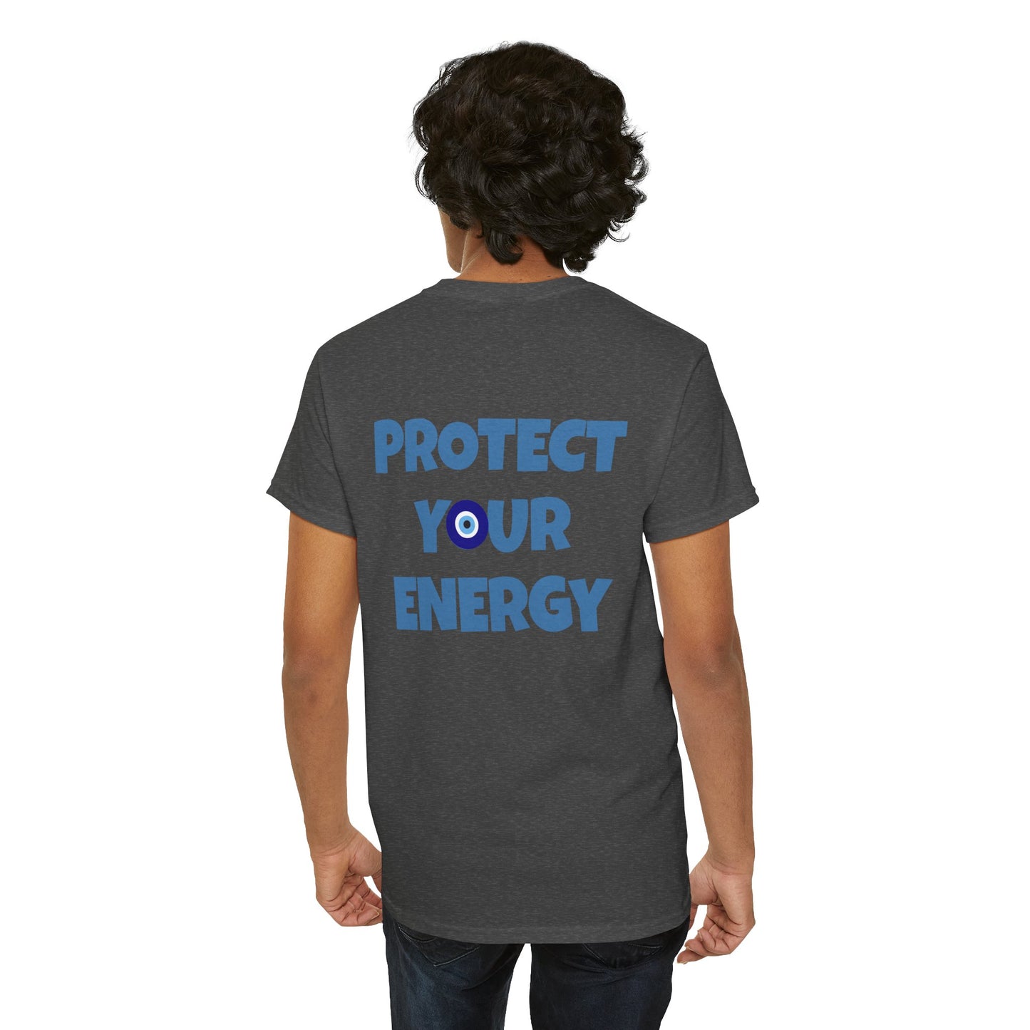 Evil Eye Graphic Tee – Unisex Casual Cotton T-Shirt | Protect Your Energy Shirt, Positive Vibes Apparel, Spiritual Gift - Wolf Aura Co