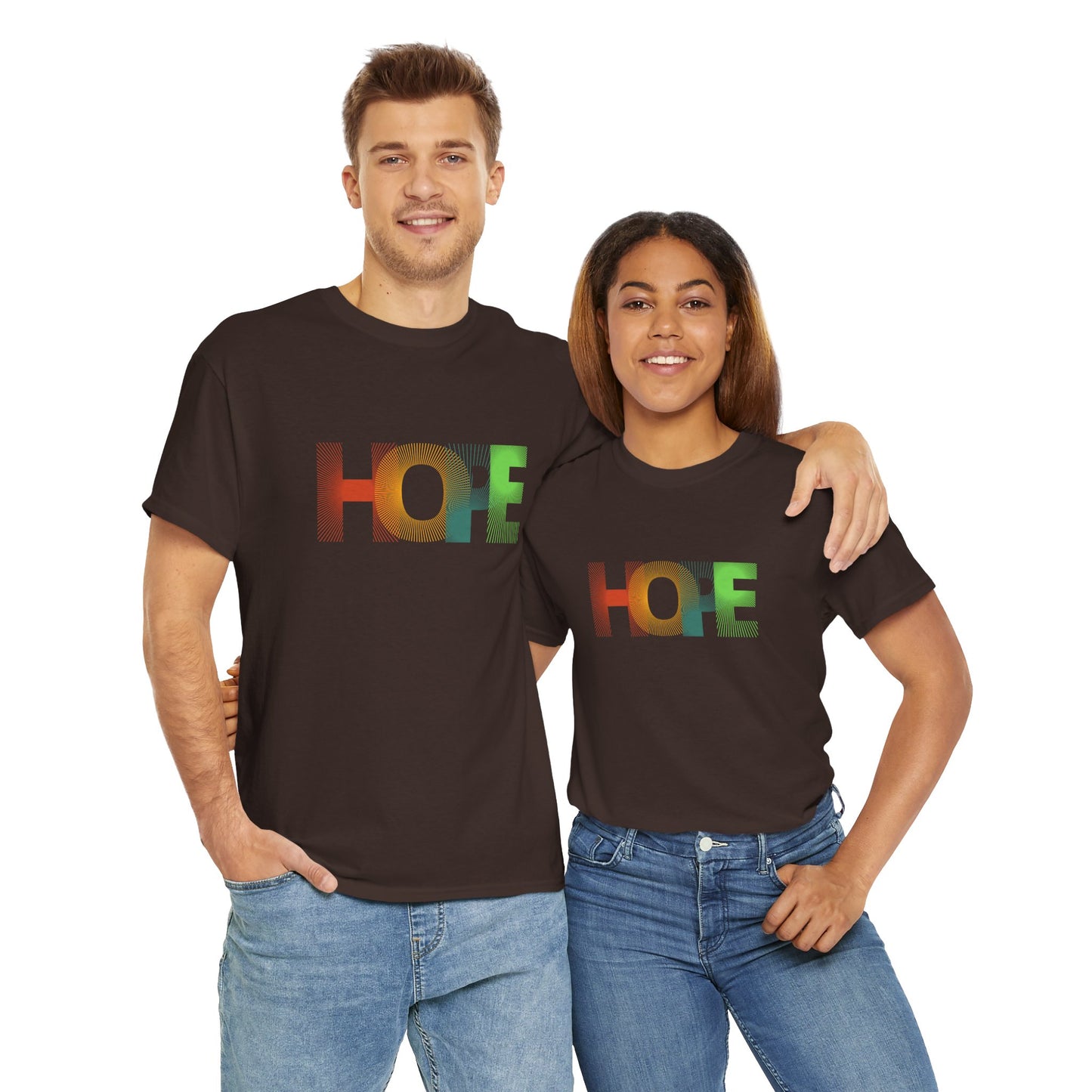 Unisex Hope Graphic Tee – Motivational Casual Wear - Wolf Aura Co