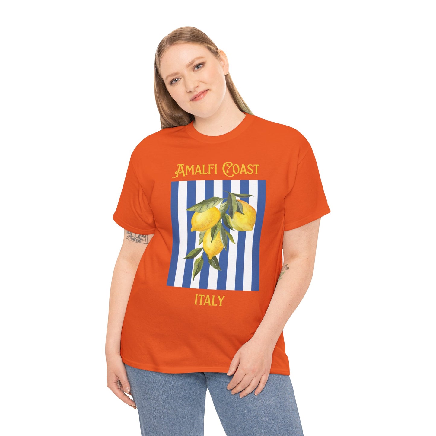 Unisex Amalfi Coast T-Shirt – Casual Coastal Graphic Tee - Wolf Aura Co