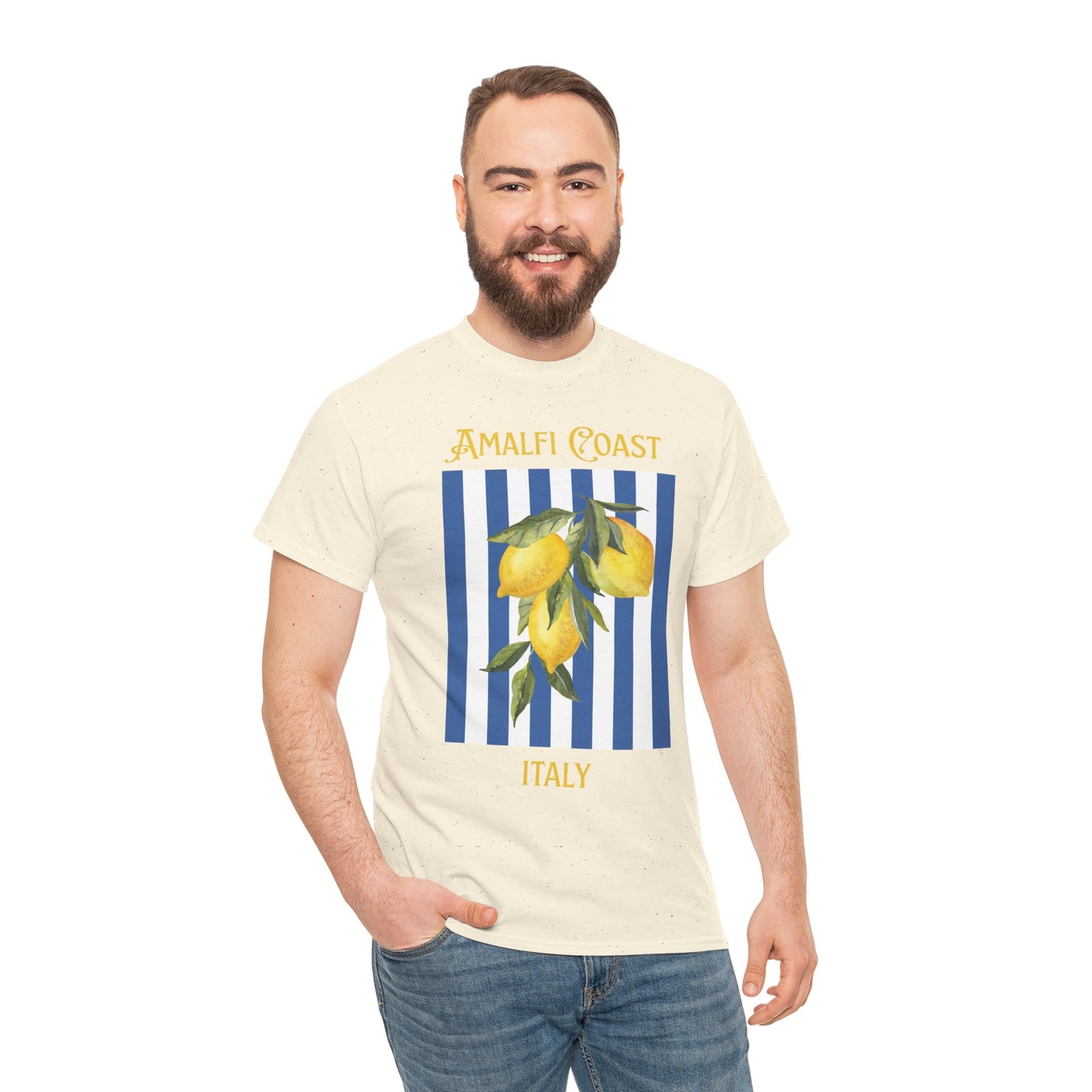 Unisex Amalfi Coast T-Shirt – Casual Coastal Graphic Tee - Wolf Aura Co