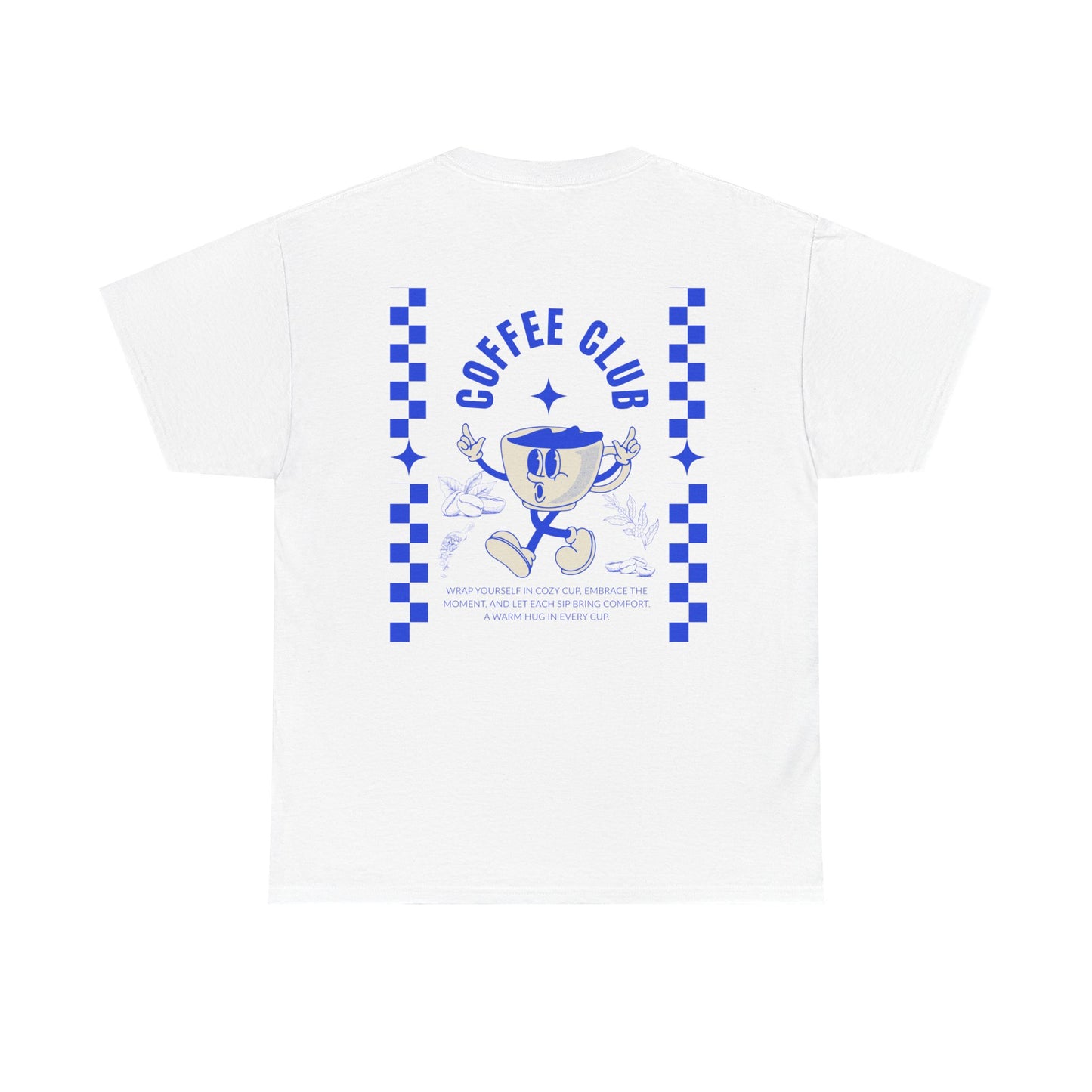 Coffee Club Cotton T-Shirt – Casual Graphic Tee, Coffee Lover Gift, Everyday Comfort - Wolf Aura Co
