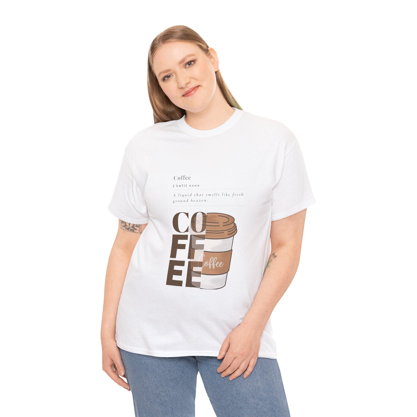 Fresh Brew Vibes Cotton T-Shirt – Casual Coffee Lovers Graphic Tee, Everyday Comfort, Barista Gift - Wolf Aura Co