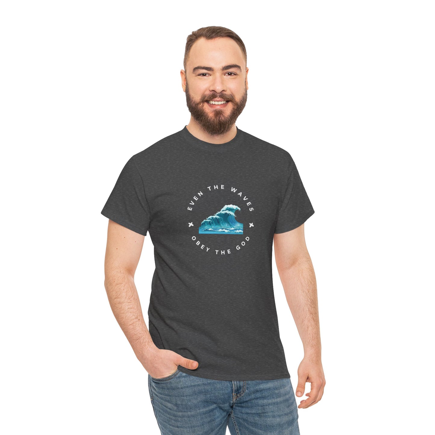 Wave Unisex Tee – Casual Cotton T-Shirt for Everyday Comfort - Wolf Aura Co