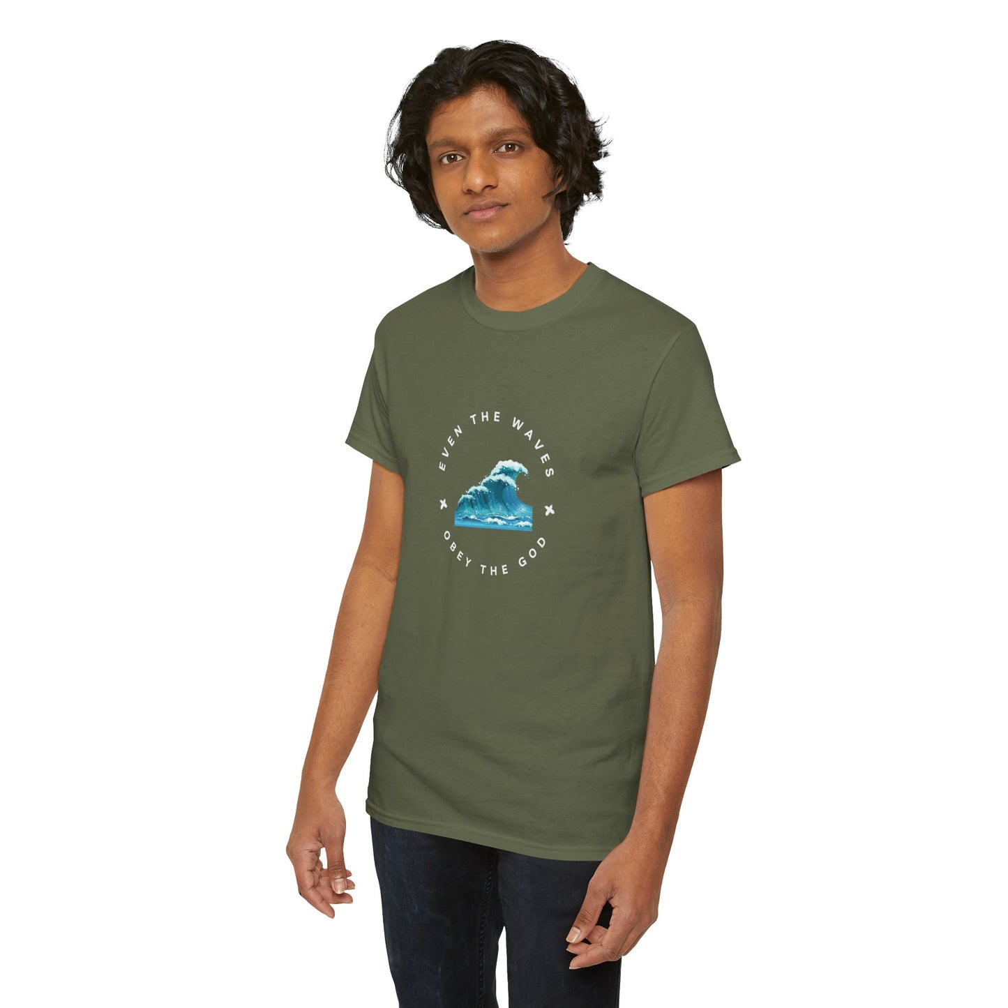 Wave Unisex Tee – Casual Cotton T-Shirt for Everyday Comfort - Wolf Aura Co