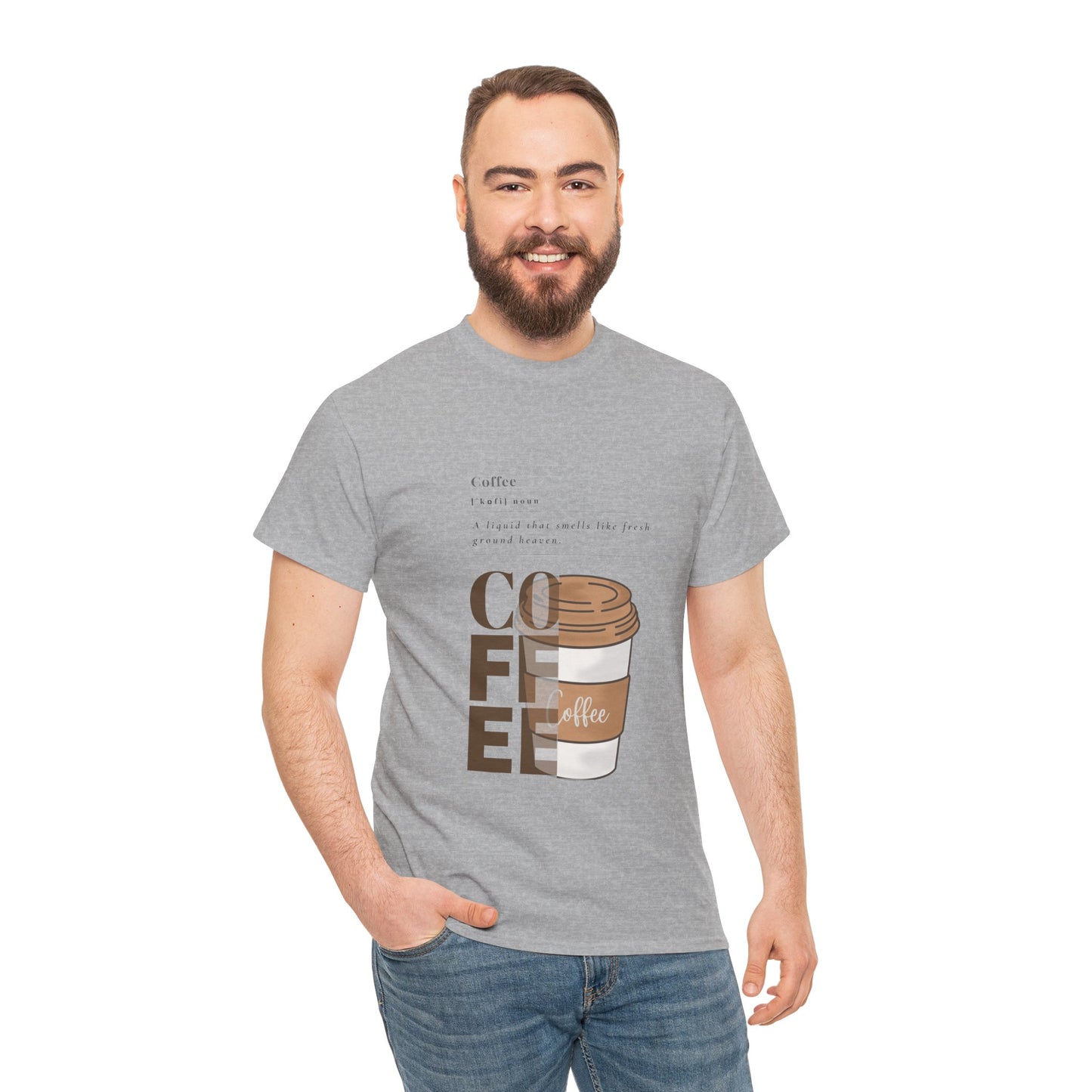 Fresh Brew Vibes Cotton T-Shirt – Casual Coffee Lovers Graphic Tee, Everyday Comfort, Barista Gift - Wolf Aura Co