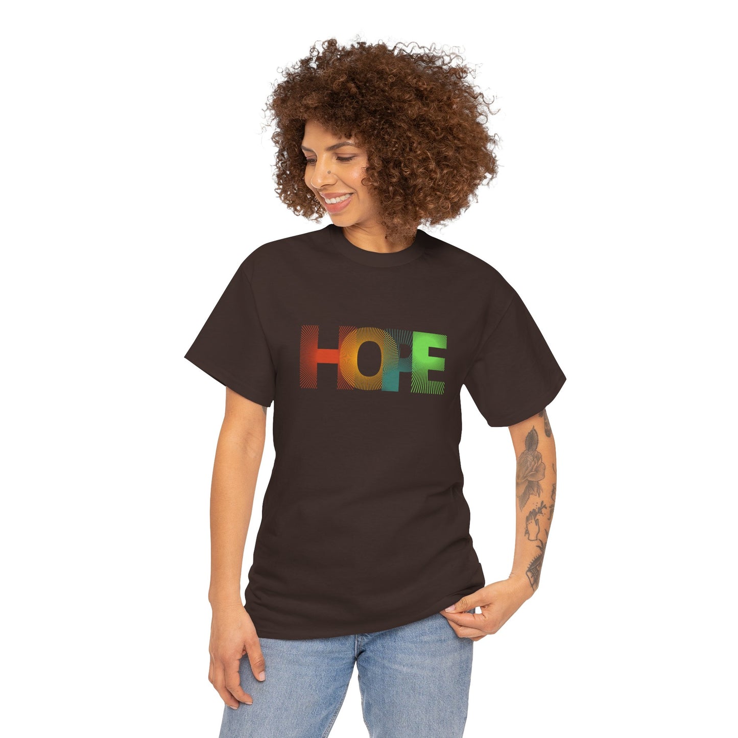 Unisex Hope Graphic Tee – Motivational Casual Wear - Wolf Aura Co