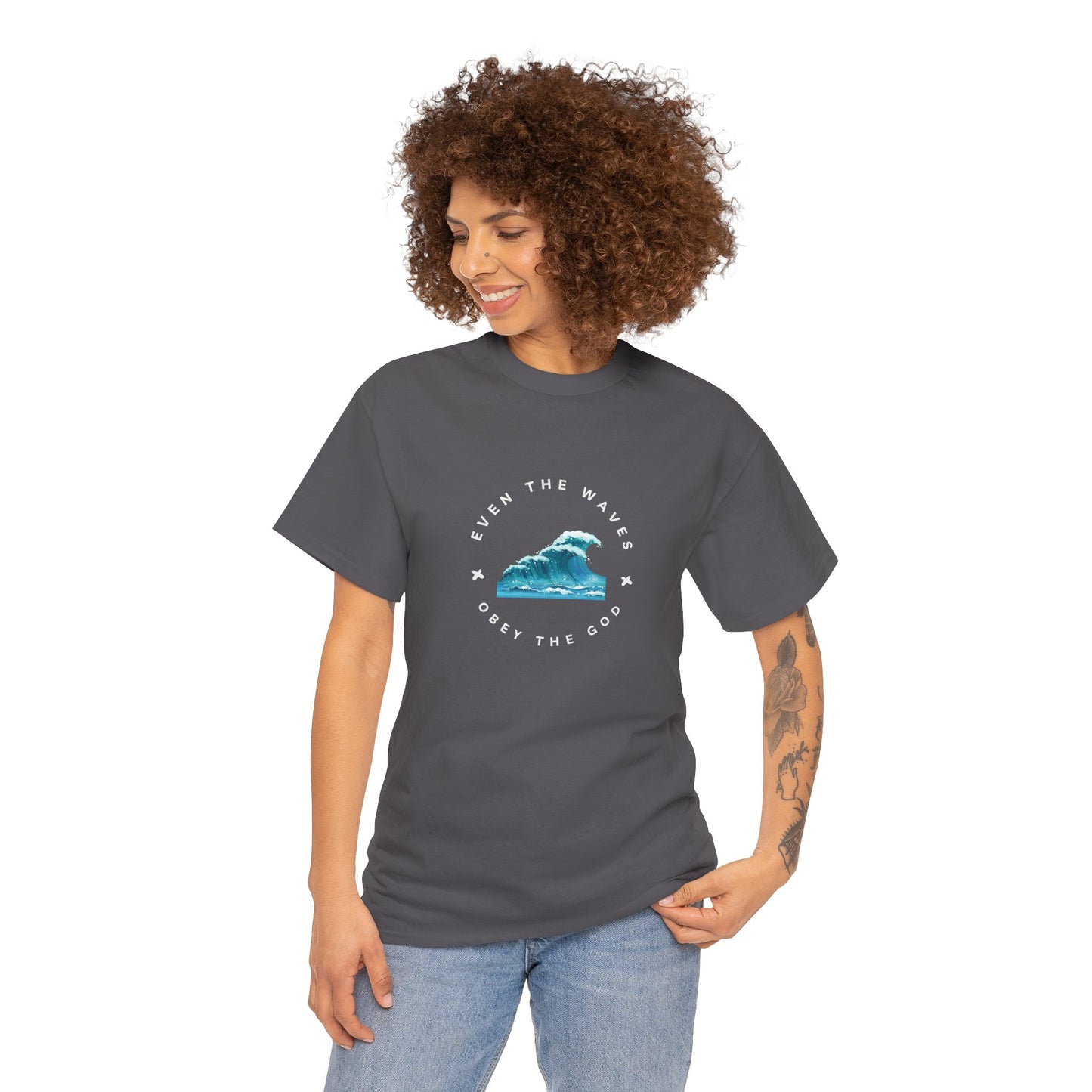 Wave Unisex Tee – Casual Cotton T-Shirt for Everyday Comfort - Wolf Aura Co
