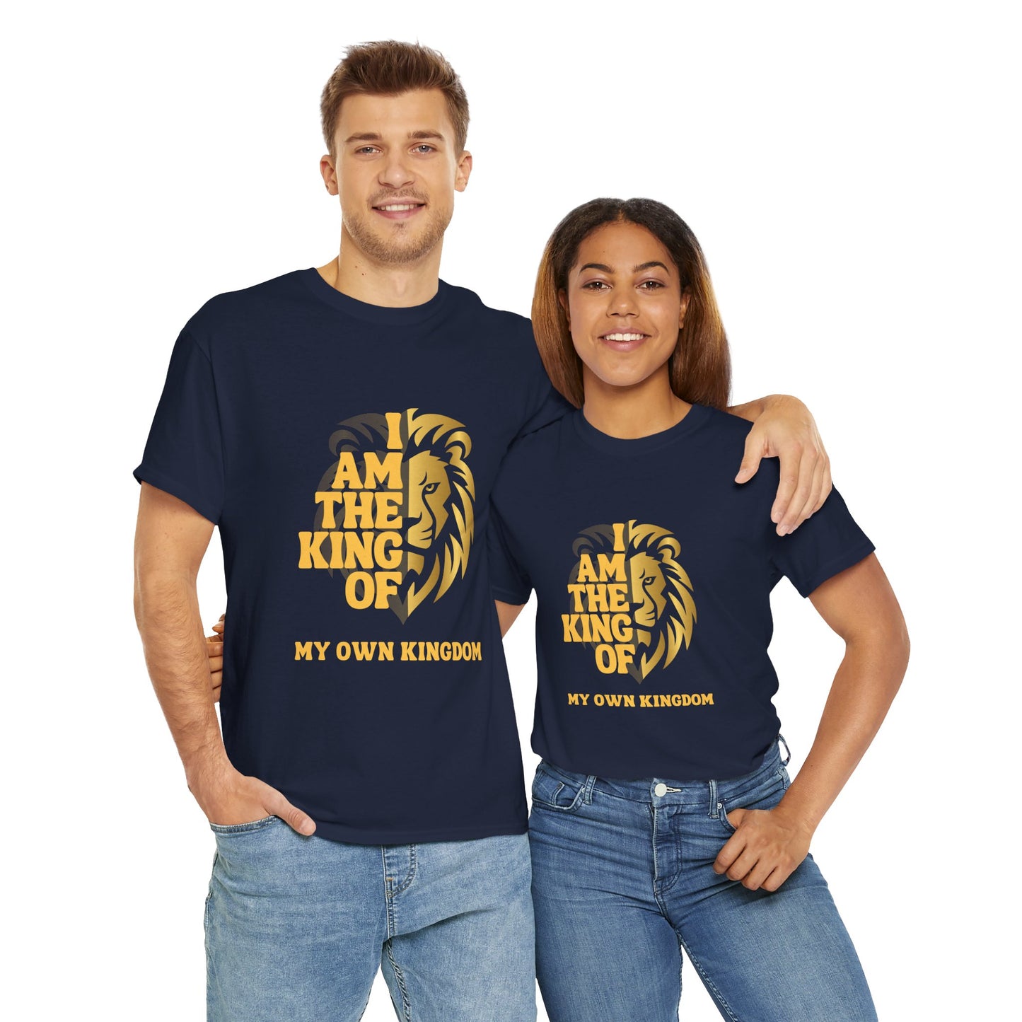 Lion Print Cotton T-Shirt – Fierce Graphic Tee, Casual Everyday Wear, Animal Lover Gift - Wolf Aura Co