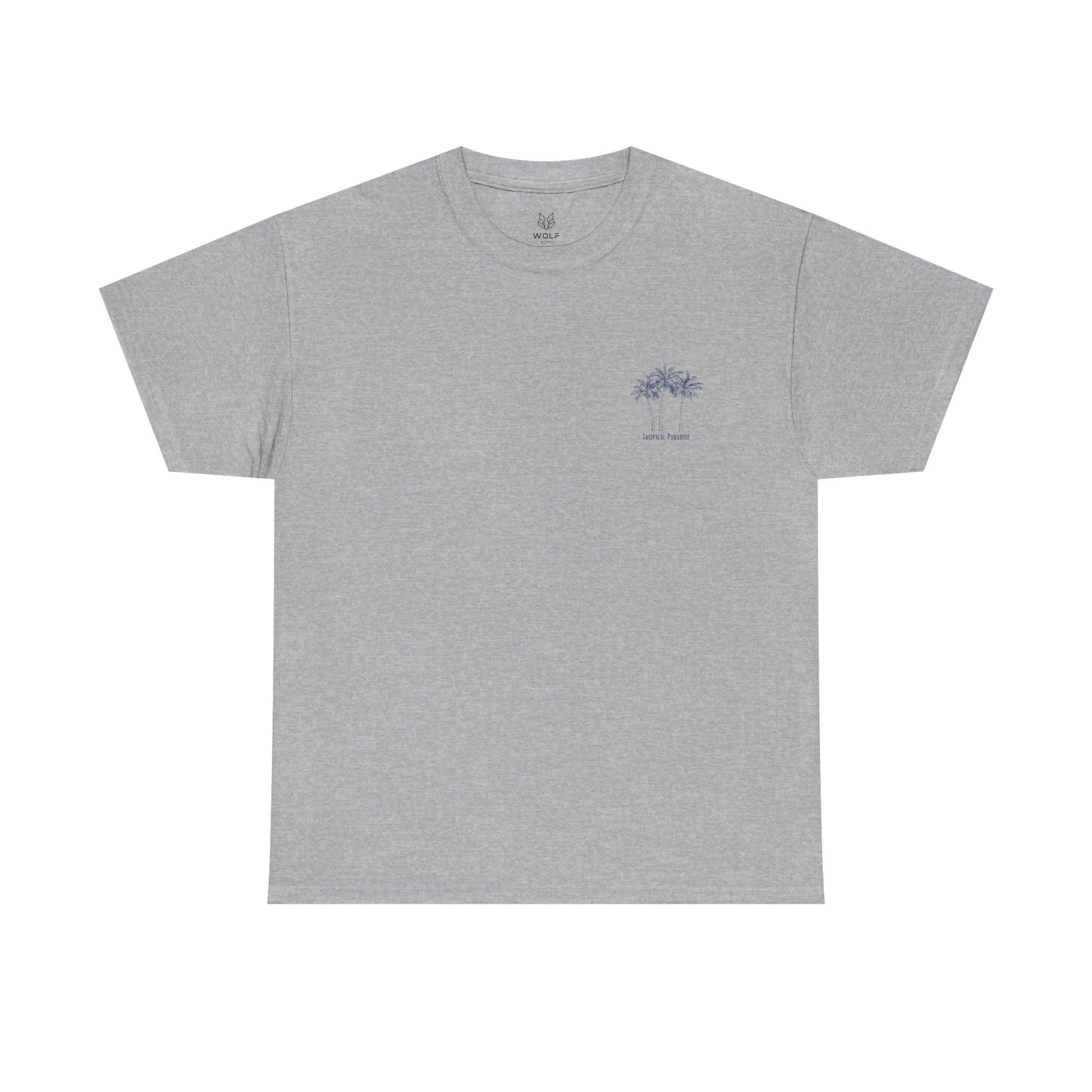 Palm Tree Print Cotton T-Shirt