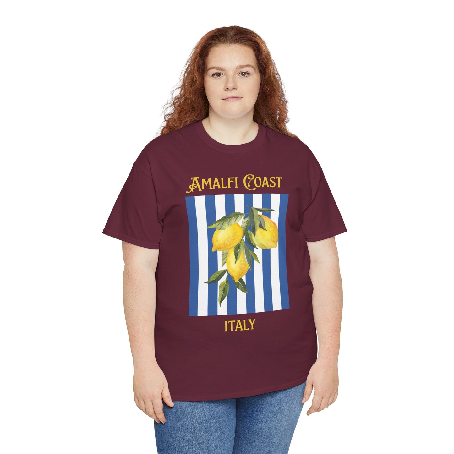 Unisex Amalfi Coast T-Shirt – Casual Coastal Graphic Tee - Wolf Aura Co