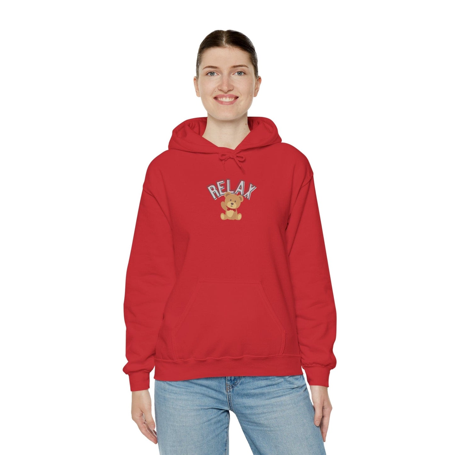 Teddy Bear Graphic Hoodie – Relaxation Sweatshirt for Men & Women - Wolf Aura Co