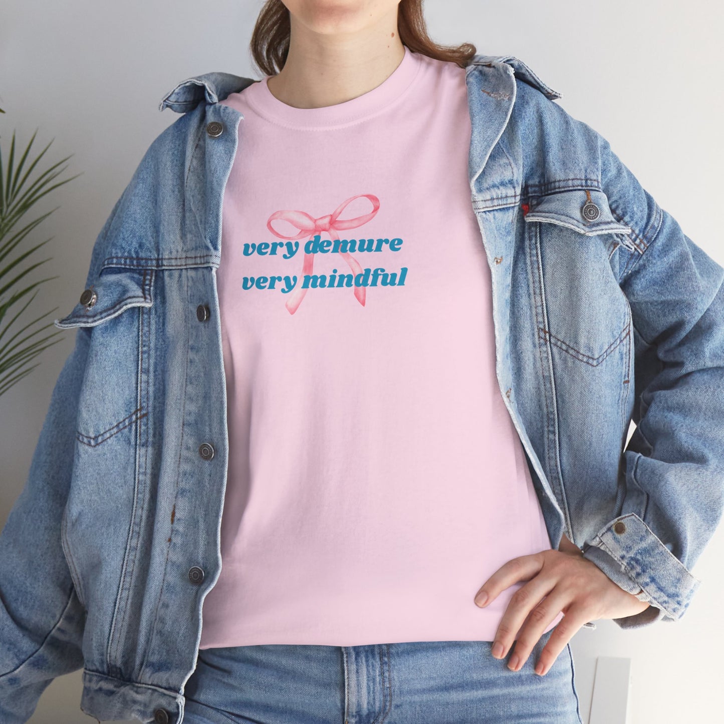Very Demure, Very Mindful Print Tee – Cozy & Stylish - Wolf Aura Co