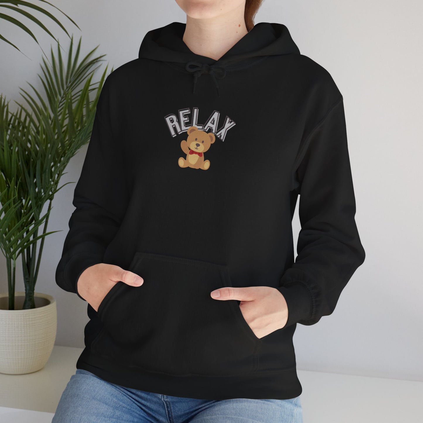 Teddy Bear Graphic Hoodie – Relaxation Sweatshirt for Men & Women - Wolf Aura Co