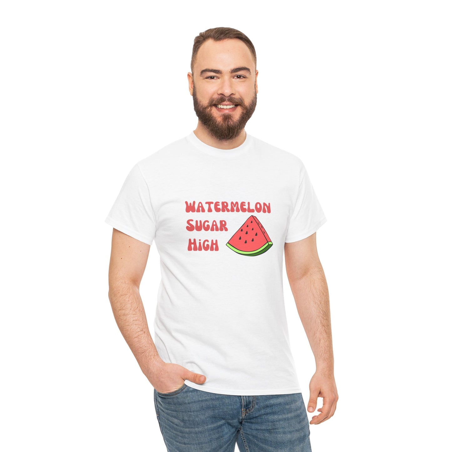 Watermelon Print Cotton T-Shirt