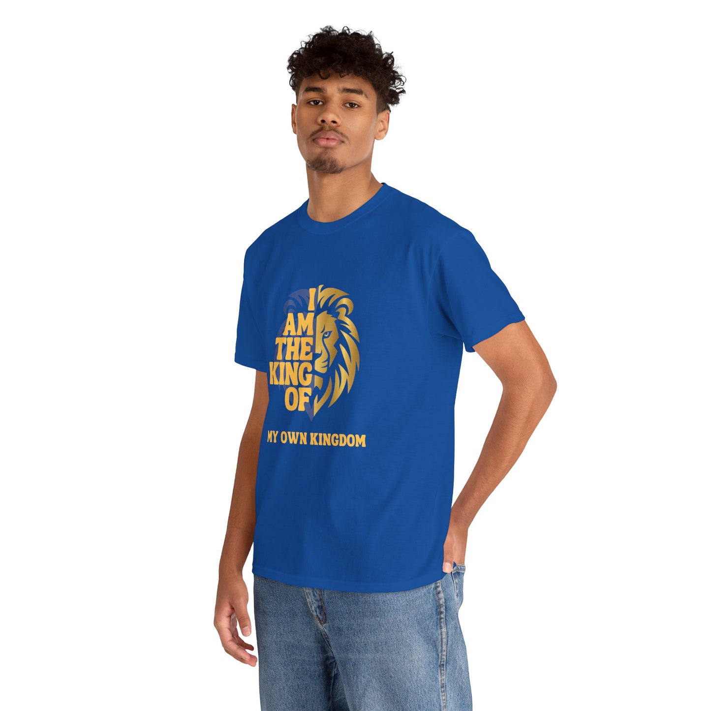 Lion Print Cotton T-Shirt – Fierce Graphic Tee, Casual Everyday Wear, Animal Lover Gift - Wolf Aura Co
