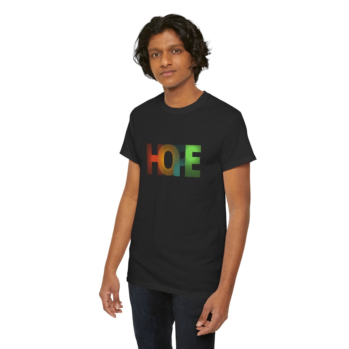 Unisex Hope Graphic Tee – Motivational Casual Wear - Wolf Aura Co