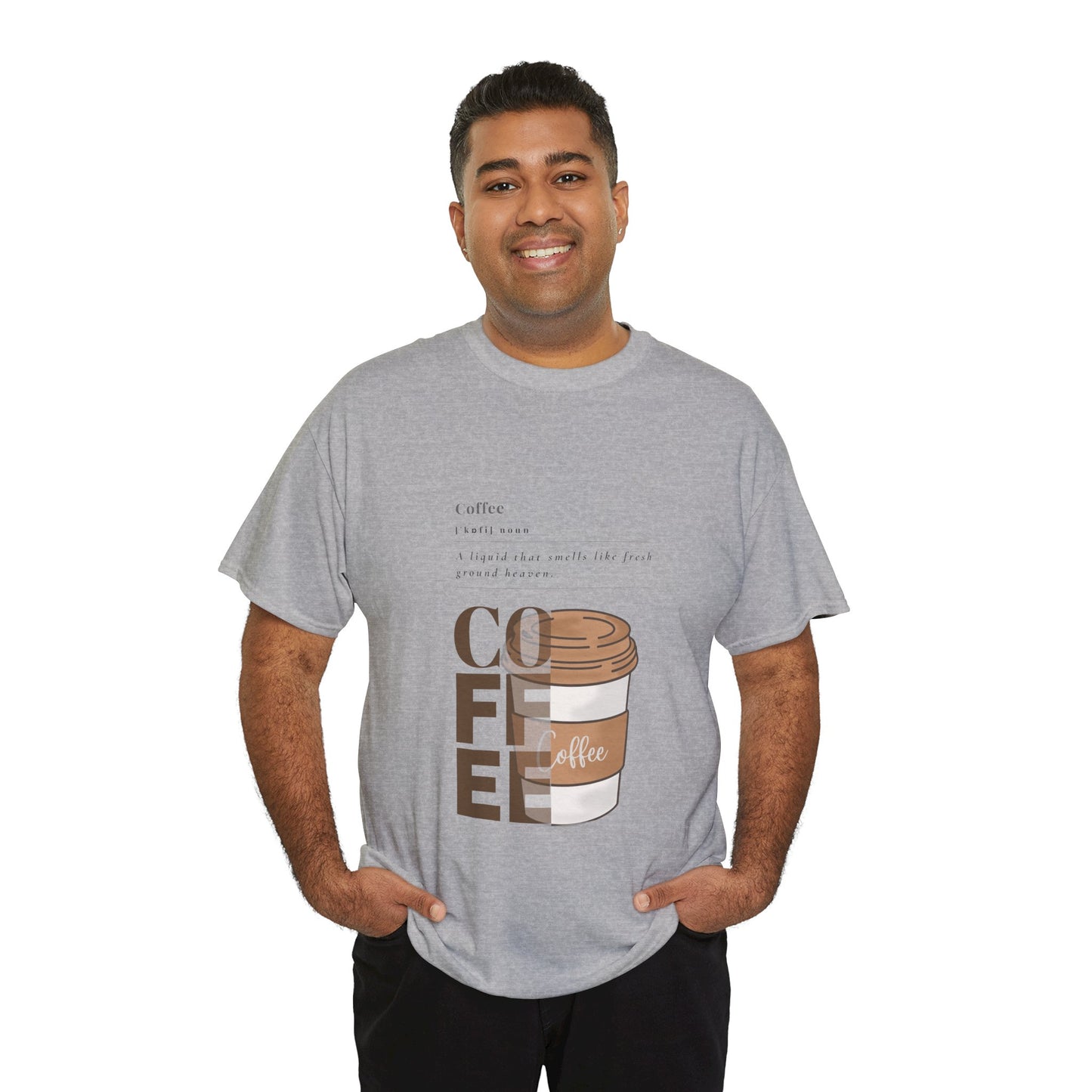 Fresh Brew Vibes Cotton T-Shirt – Casual Coffee Lovers Graphic Tee, Everyday Comfort, Barista Gift - Wolf Aura Co