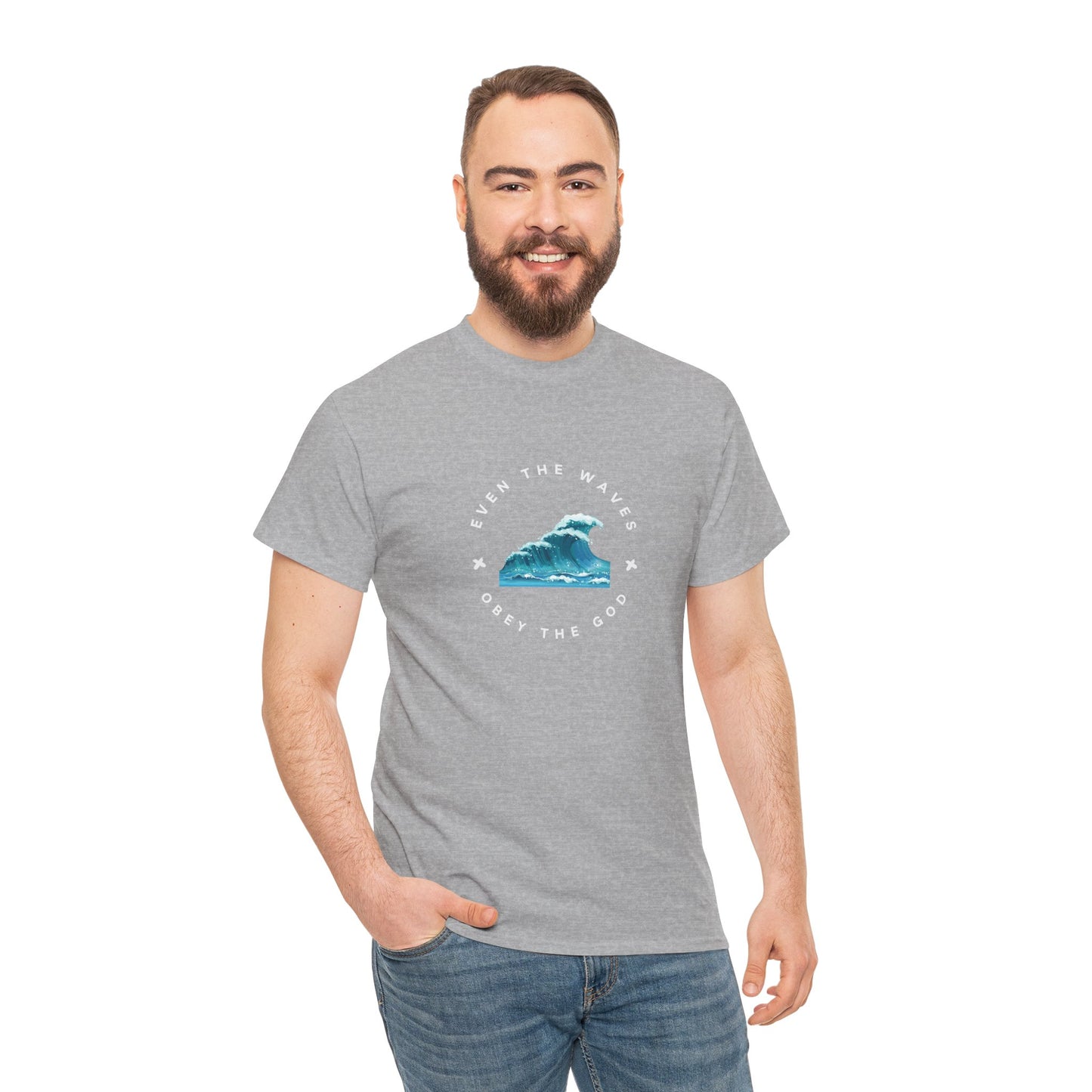 Wave Unisex Tee – Casual Cotton T-Shirt for Everyday Comfort - Wolf Aura Co