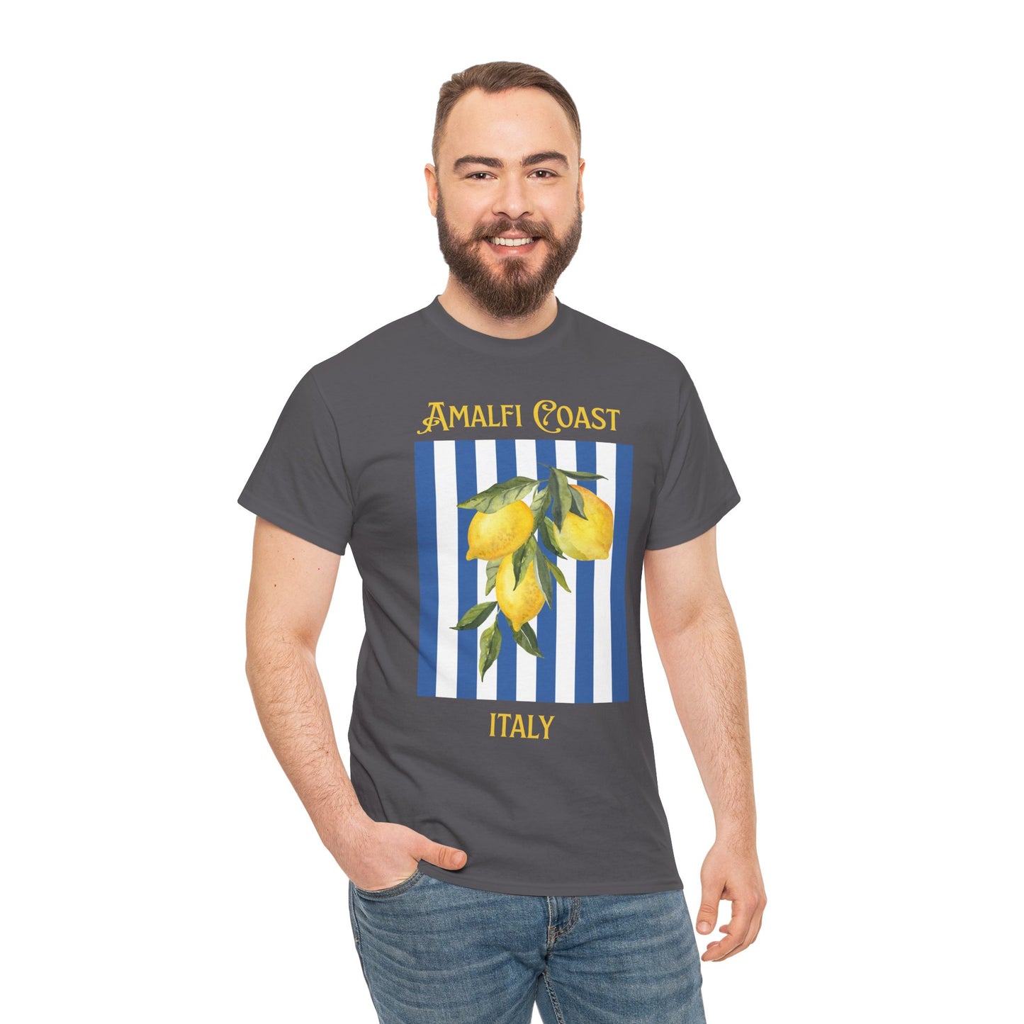 Unisex Amalfi Coast T-Shirt – Casual Coastal Graphic Tee - Wolf Aura Co