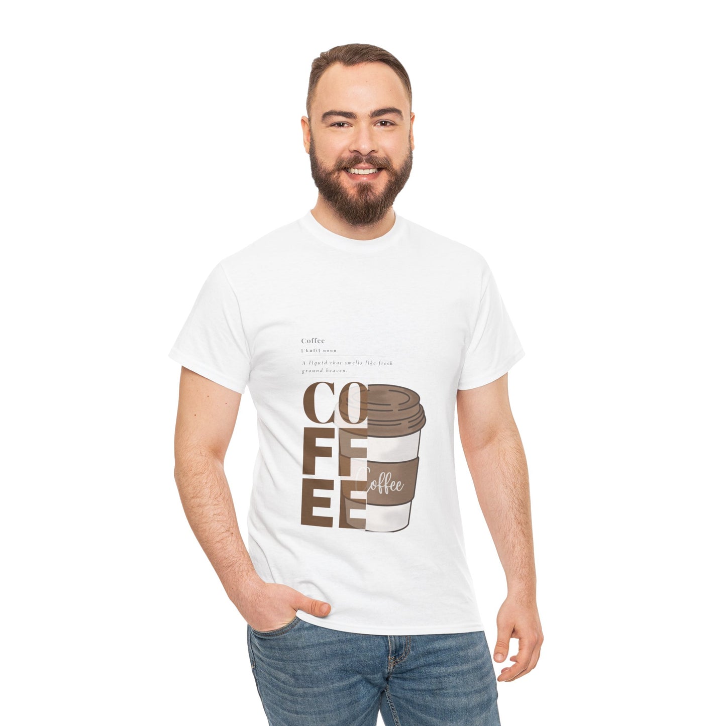 Fresh Brew Vibes Unisex Cotton Tee – Casual Coffee Lover’s T-Shirt