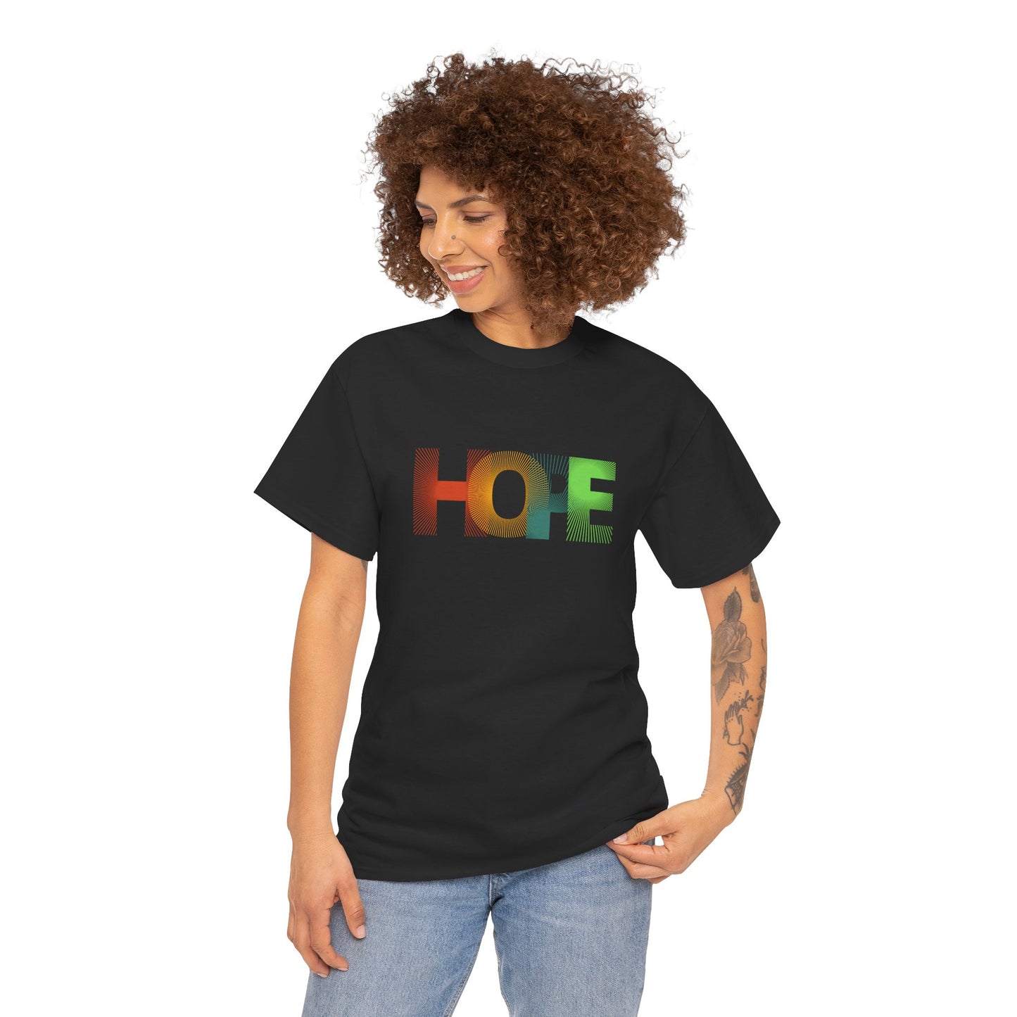 Unisex Hope Graphic Tee – Motivational Casual Wear - Wolf Aura Co