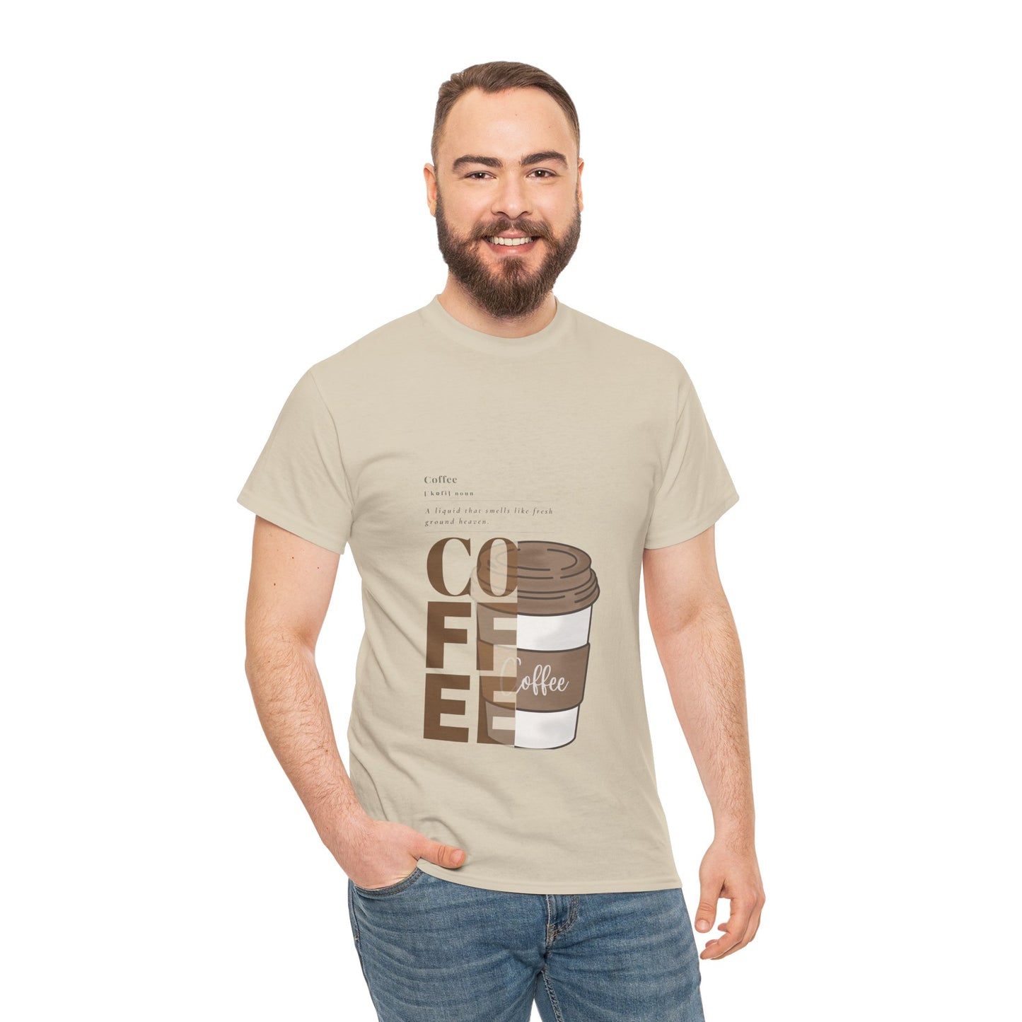 Fresh Brew Vibes Unisex Cotton Tee – Casual Coffee Lover’s T-Shirt