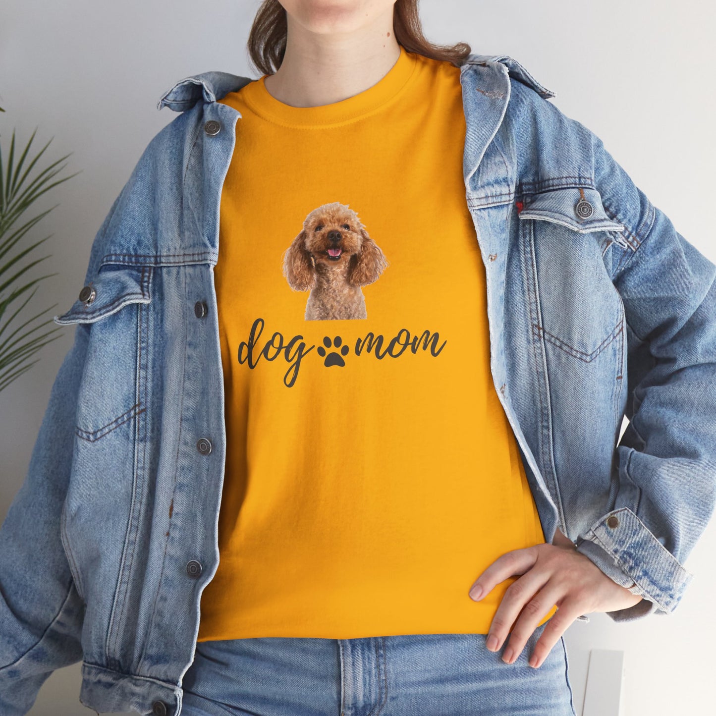 Dog Print Cotton T-Shirt – Cute Casual Tee for Dog Moms | Gift for Dog Lovers, Everyday Comfort, Pet Parent Apparel - Wolf Aura Co