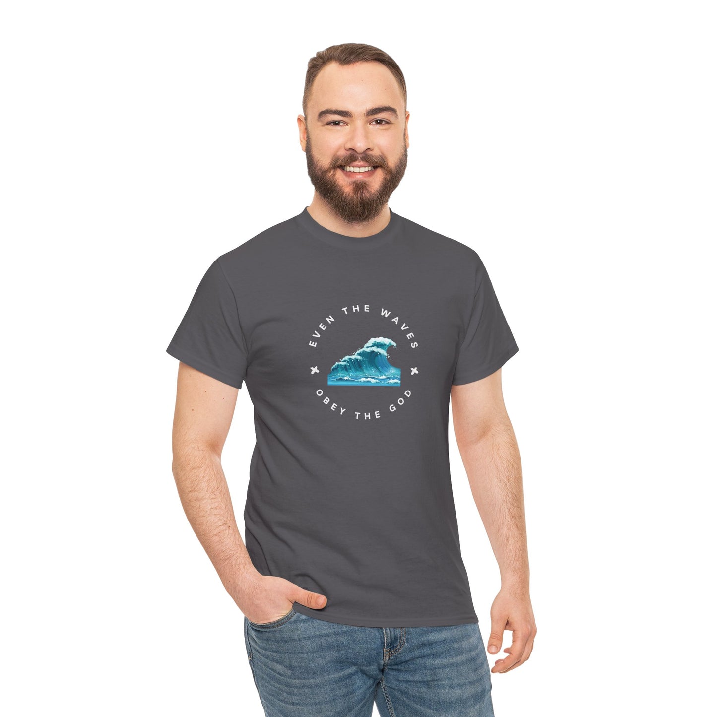 Wave Unisex Tee – Casual Cotton T-Shirt for Everyday Comfort - Wolf Aura Co