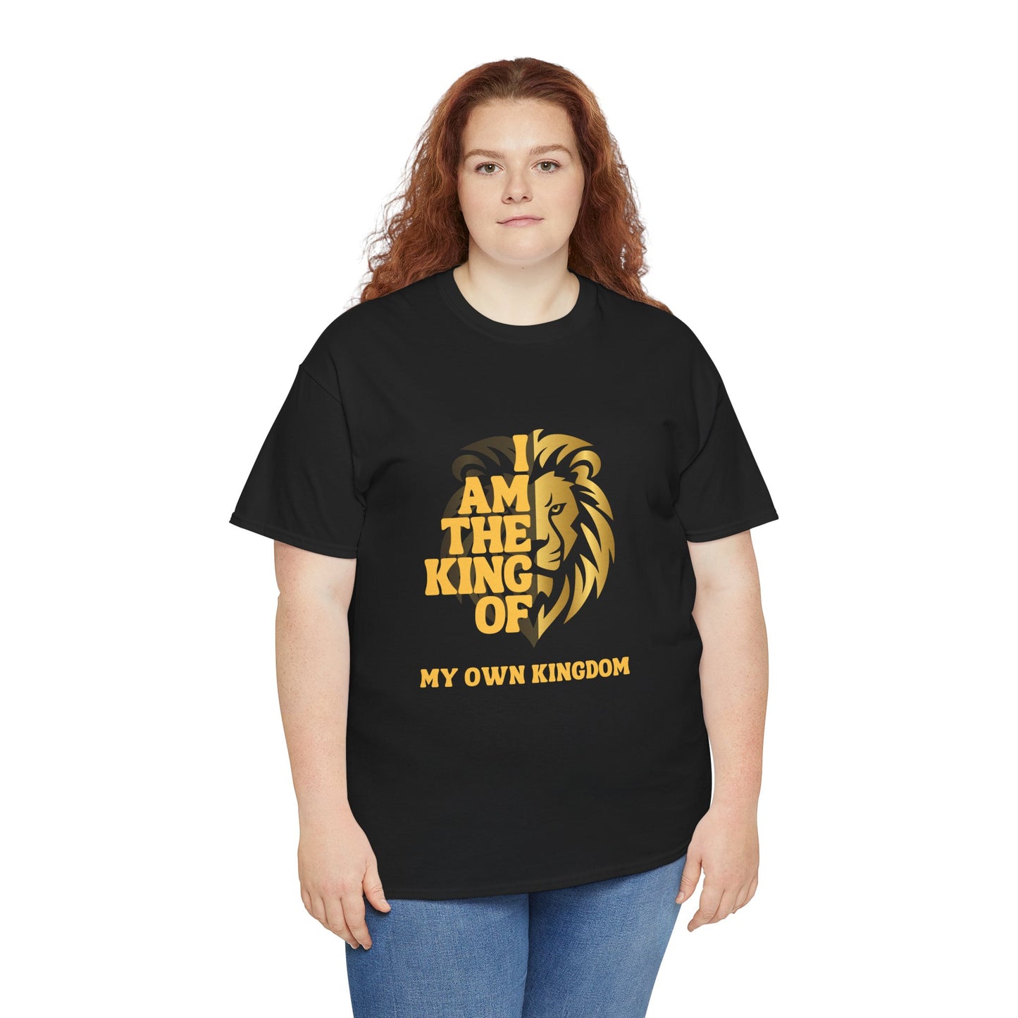 Lion Print Cotton T-Shirt – Fierce Graphic Tee, Casual Everyday Wear, Animal Lover Gift - Wolf Aura Co