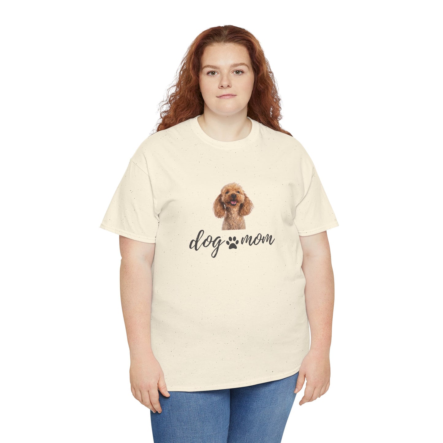 Dog Print Cotton T-Shirt – Cute Casual Tee for Dog Moms | Gift for Dog Lovers, Everyday Comfort, Pet Parent Apparel - Wolf Aura Co
