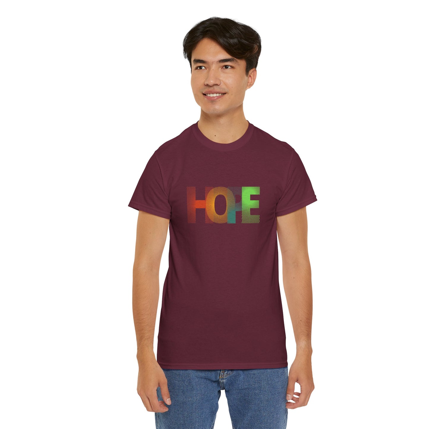 Unisex Hope Graphic Tee – Motivational Casual Wear - Wolf Aura Co