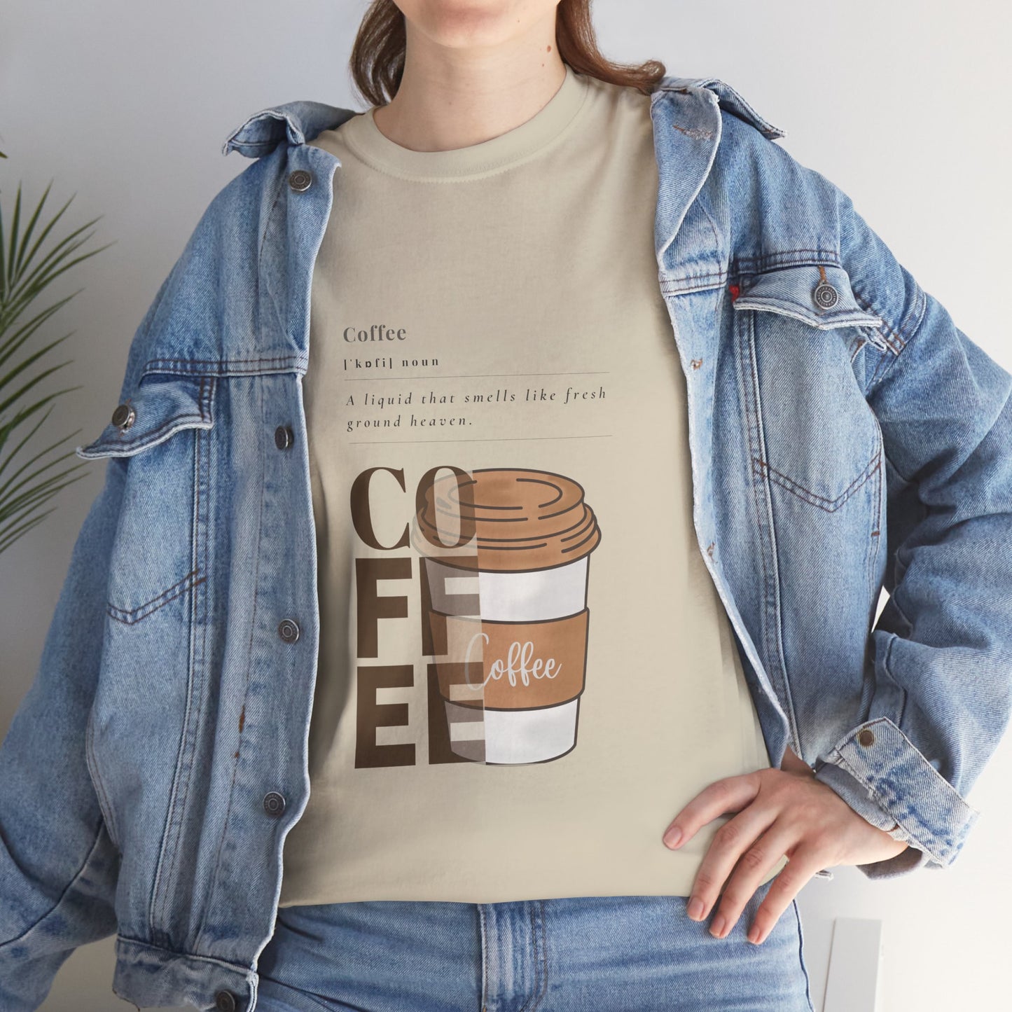 Fresh Brew Vibes Cotton T-Shirt – Casual Coffee Lovers Graphic Tee, Everyday Comfort, Barista Gift - Wolf Aura Co