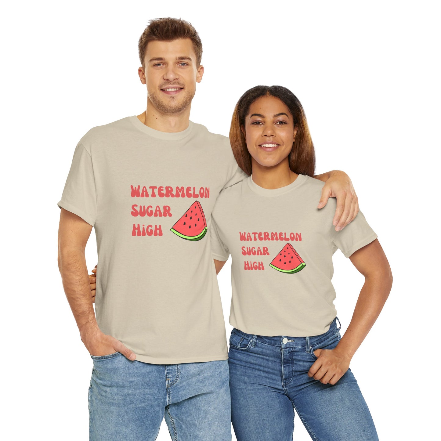 Watermelon Print Cotton T-Shirt