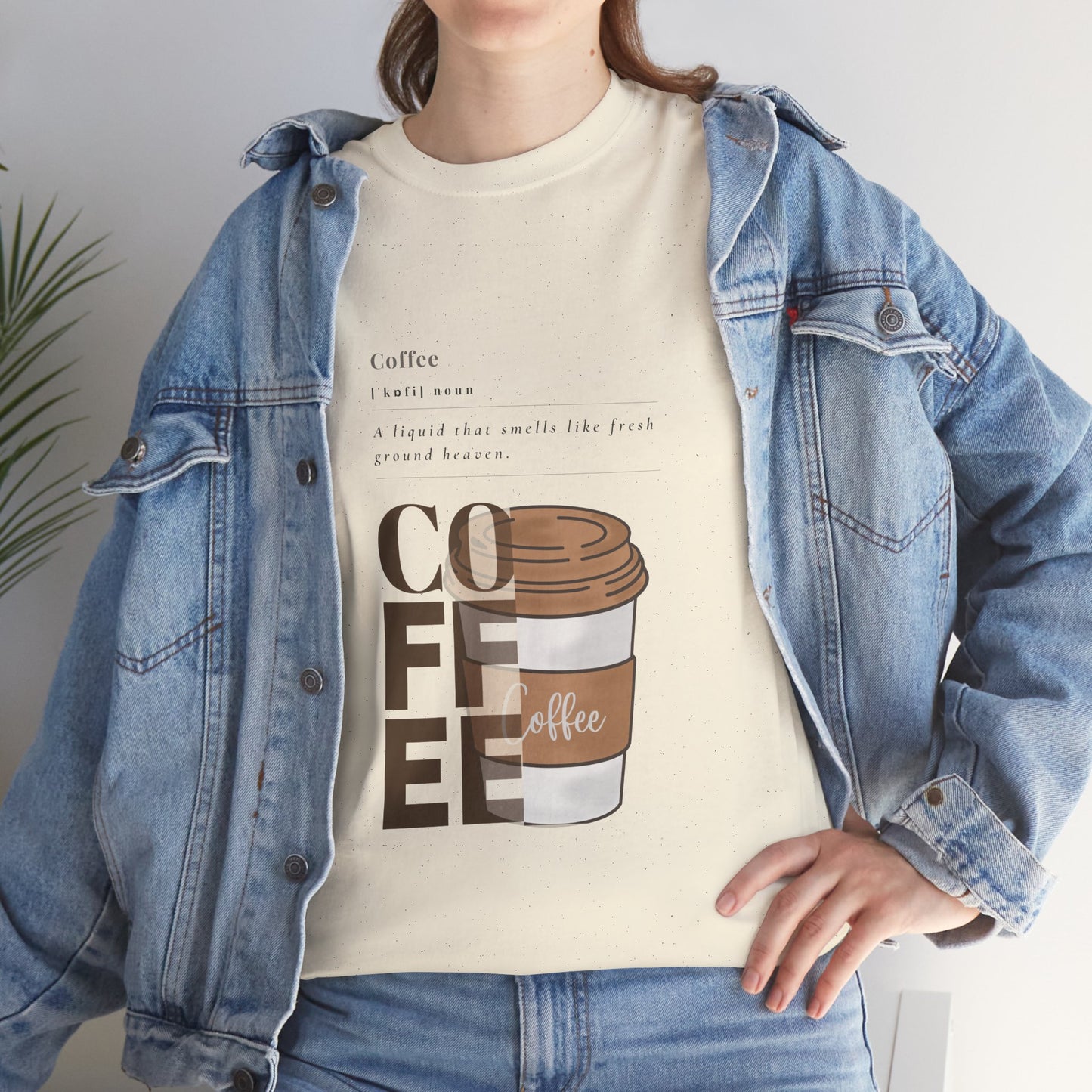 Fresh Brew Vibes Cotton T-Shirt – Casual Coffee Lovers Graphic Tee, Everyday Comfort, Barista Gift - Wolf Aura Co