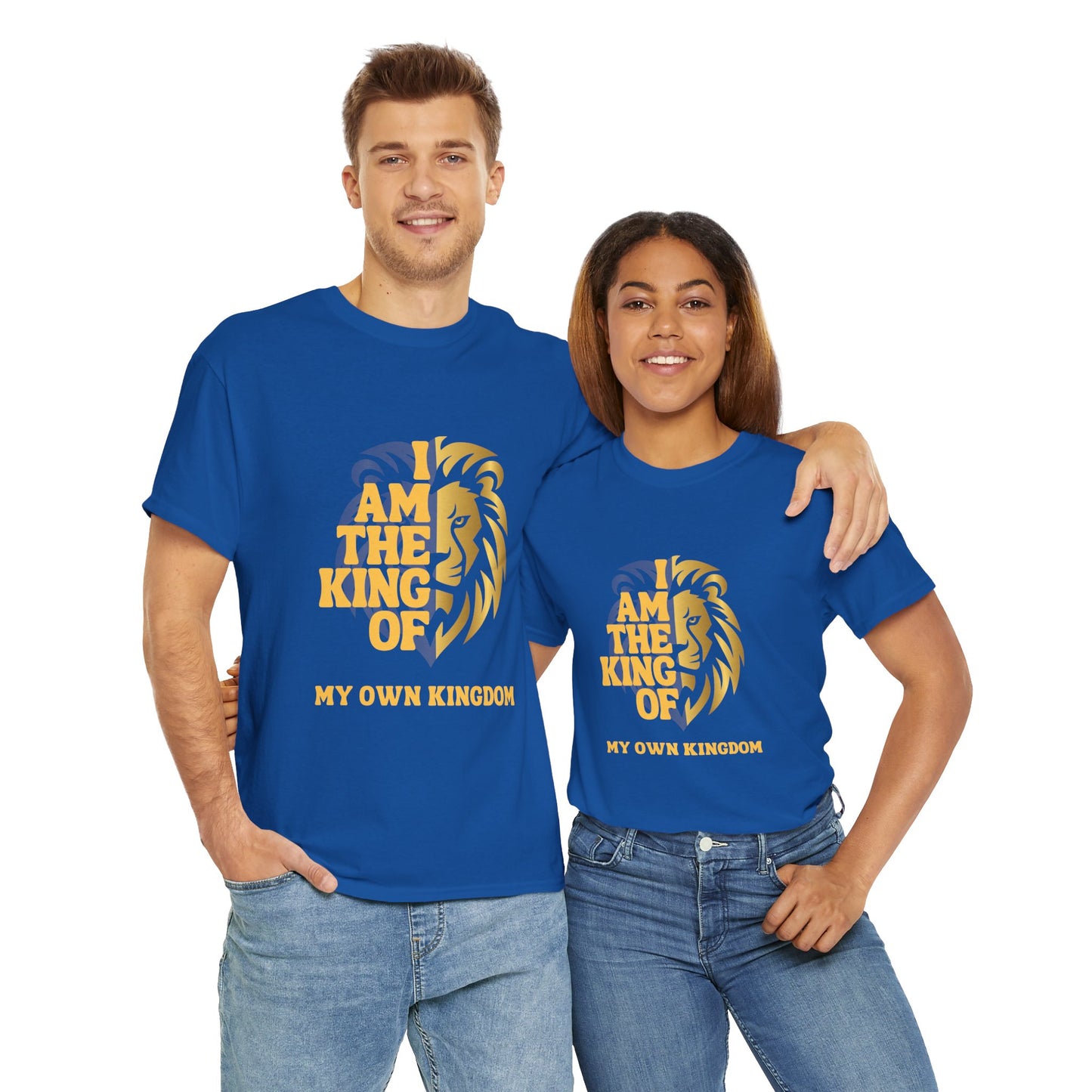 Lion Print Cotton T-Shirt – Fierce Graphic Tee, Casual Everyday Wear, Animal Lover Gift - Wolf Aura Co