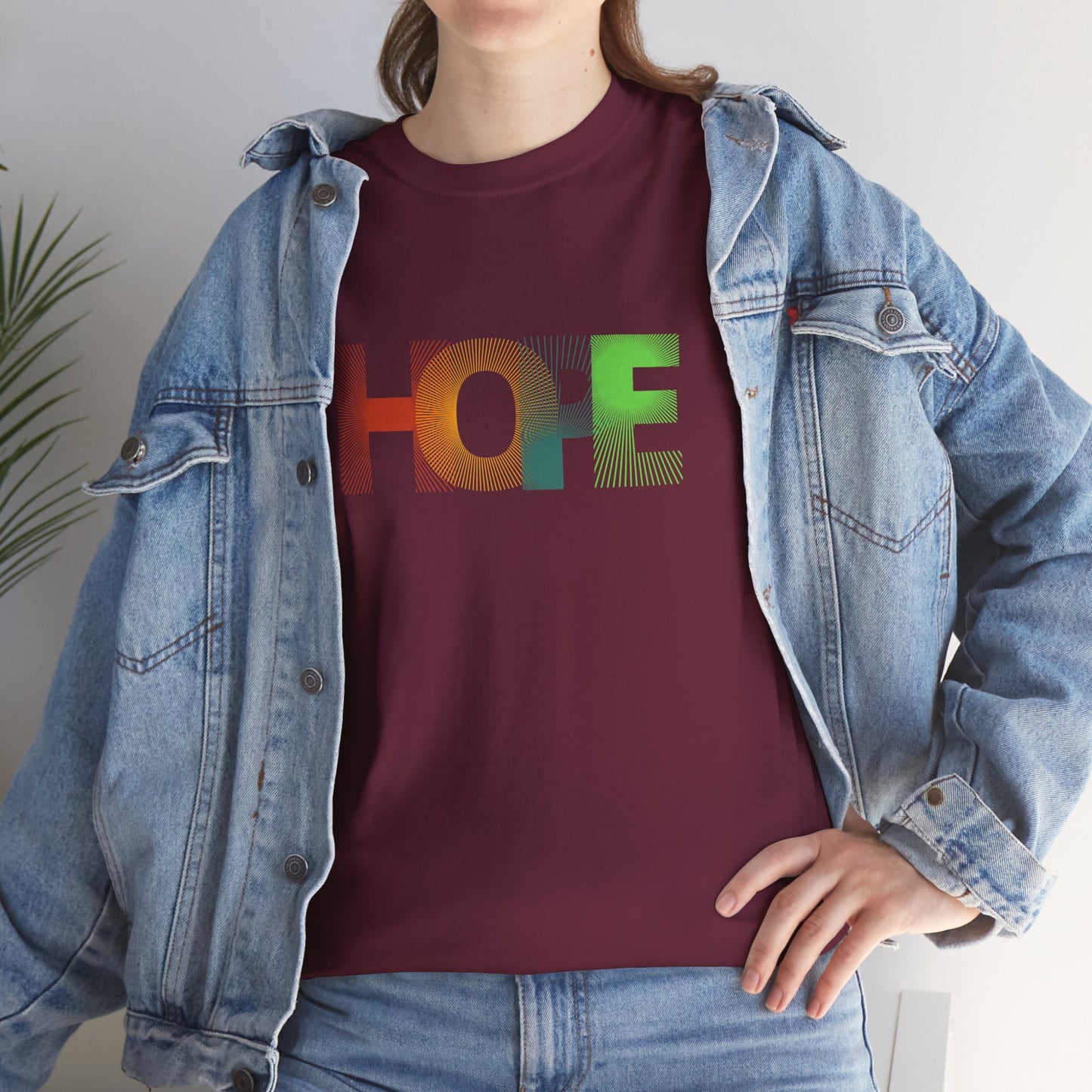 Unisex Hope Graphic Tee – Motivational Casual Wear - Wolf Aura Co