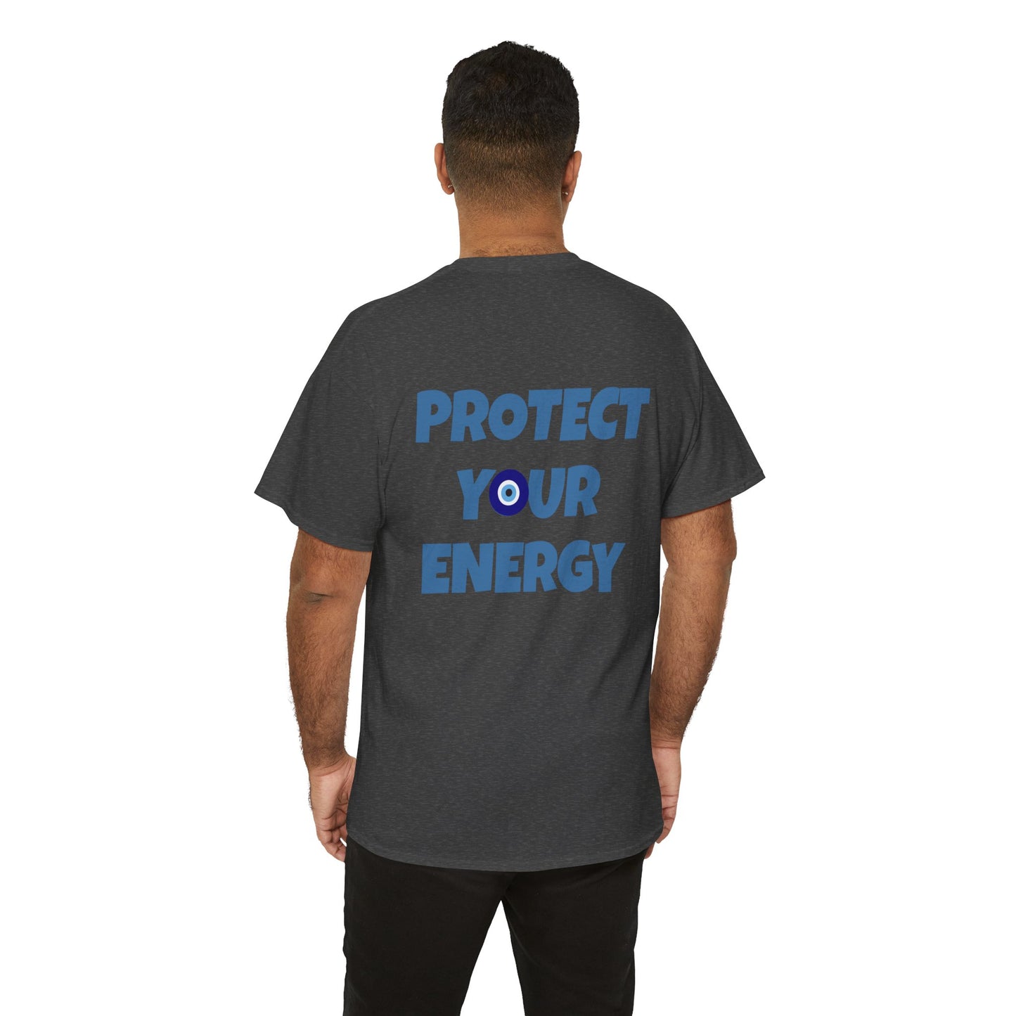 Evil Eye Graphic Tee – Unisex Casual Cotton T-Shirt | Protect Your Energy Shirt, Positive Vibes Apparel, Spiritual Gift - Wolf Aura Co