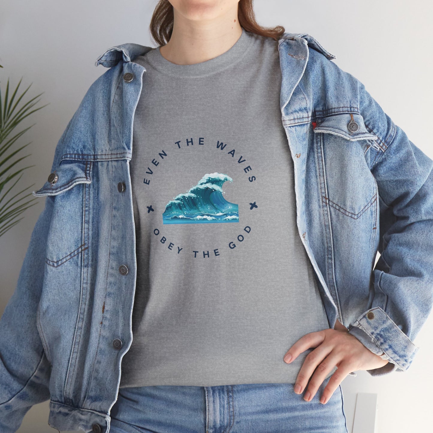 Wave Unisex Tee – Casual Cotton T-Shirt for Everyday Comfort - Wolf Aura Co
