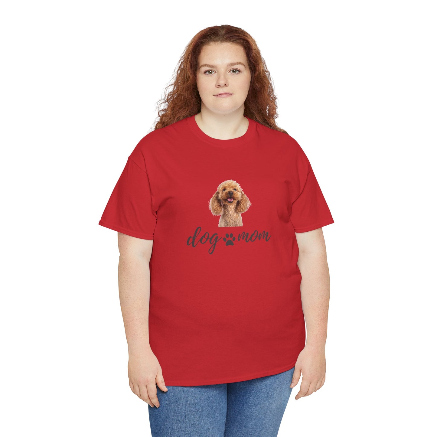 Dog Print Cotton T-Shirt – Cute Casual Tee for Dog Moms | Gift for Dog Lovers, Everyday Comfort, Pet Parent Apparel - Wolf Aura Co