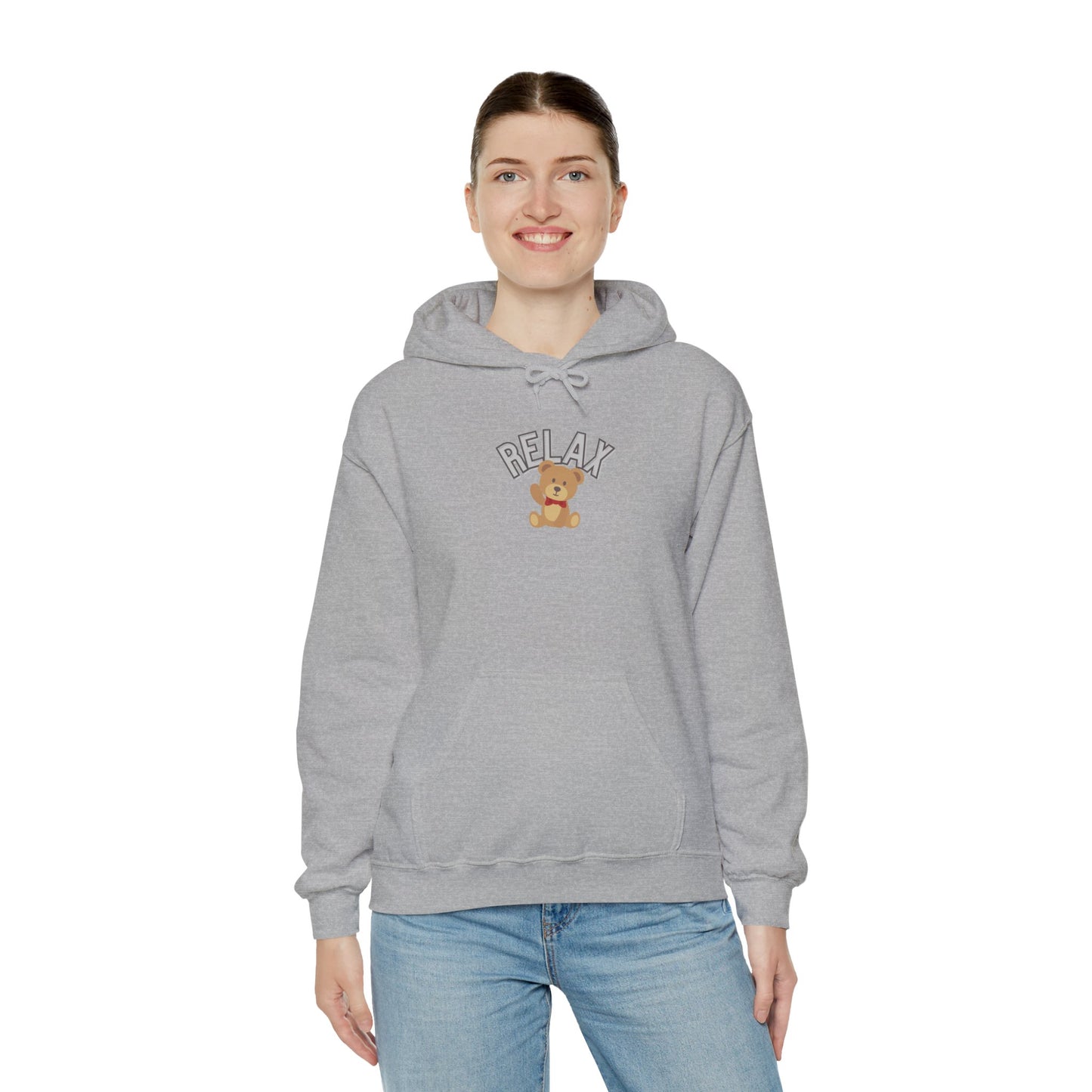 Teddy Bear Graphic Hoodie – Relaxation Sweatshirt for Men & Women - Wolf Aura Co