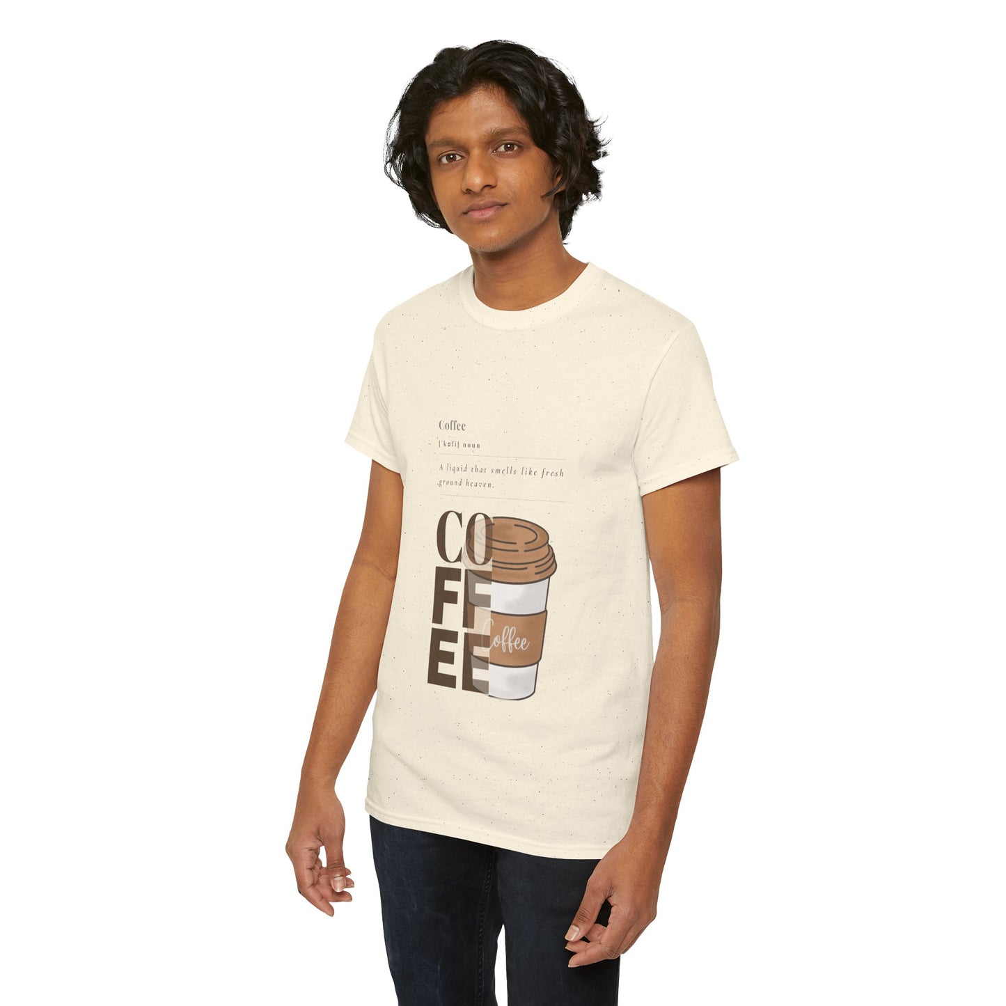 Fresh Brew Vibes Cotton T-Shirt – Casual Coffee Lovers Graphic Tee, Everyday Comfort, Barista Gift - Wolf Aura Co