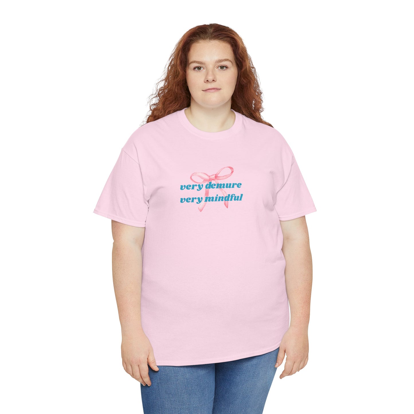 Very Demure, Very Mindful Print Tee – Cozy & Stylish - Wolf Aura Co