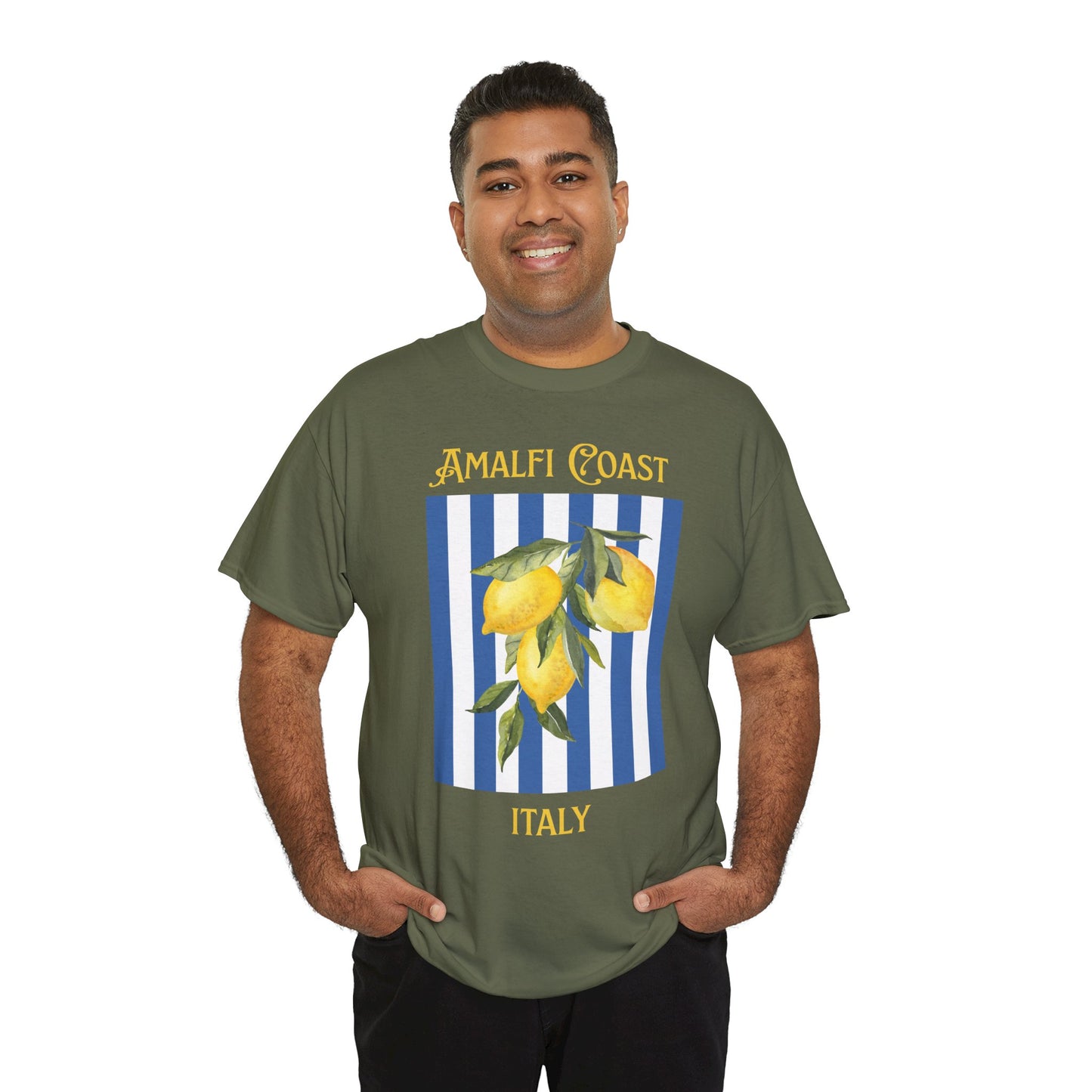 Unisex Amalfi Coast T-Shirt – Casual Coastal Graphic Tee - Wolf Aura Co