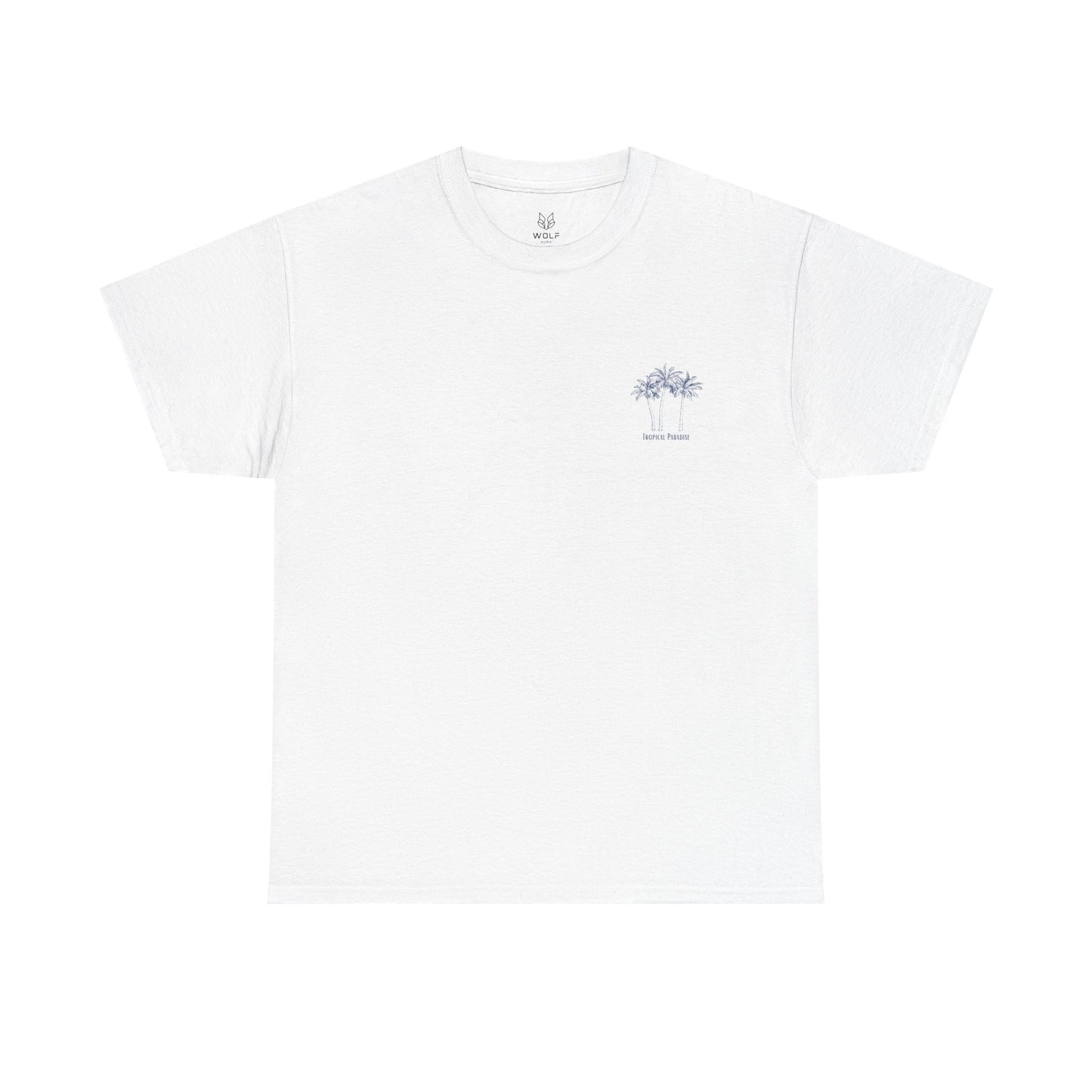 Palm Tree Print Cotton T-Shirt